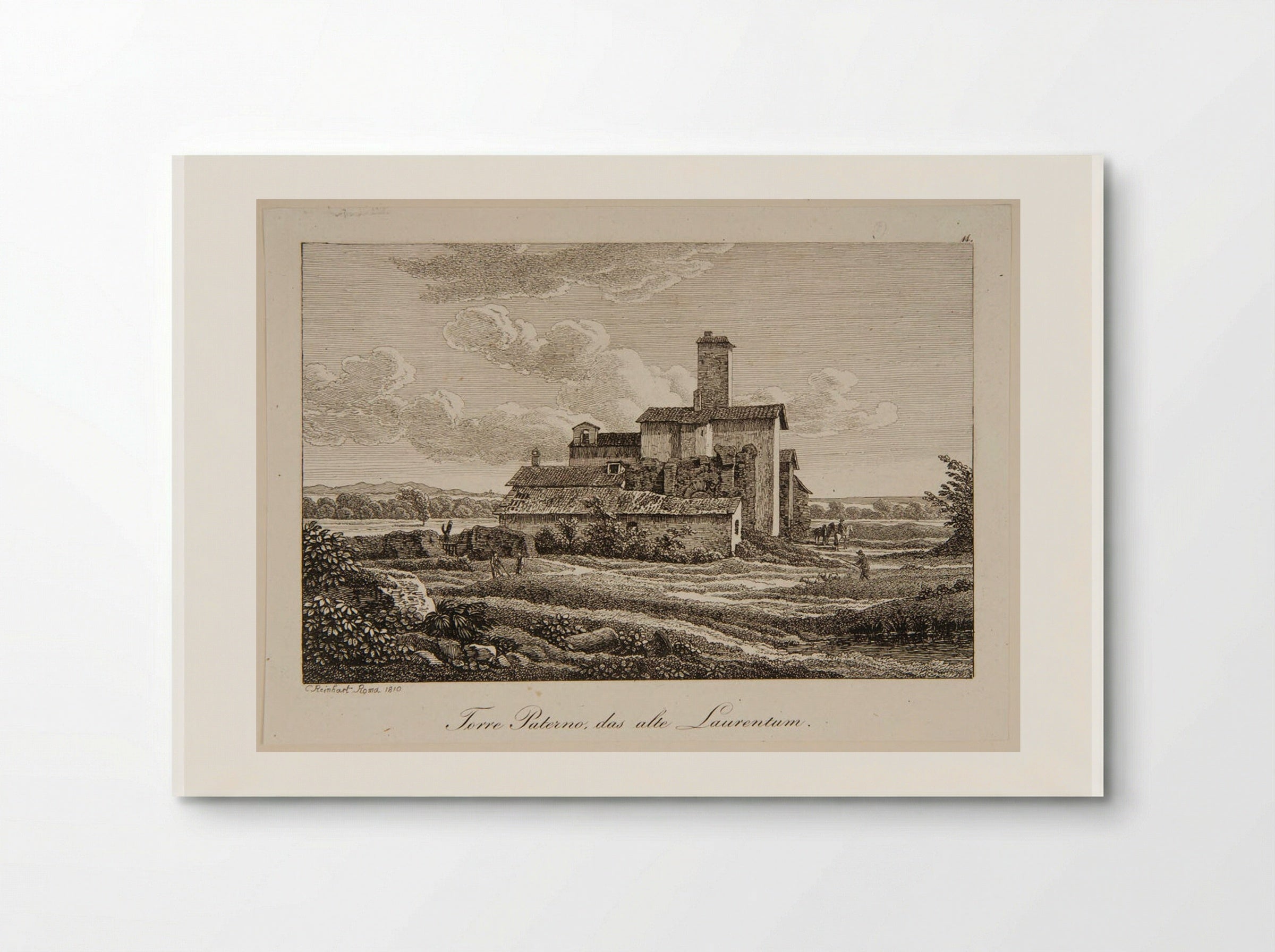 Torre Paterno, the Ancient Laurentum - Johann Christian Reinhart - Poster