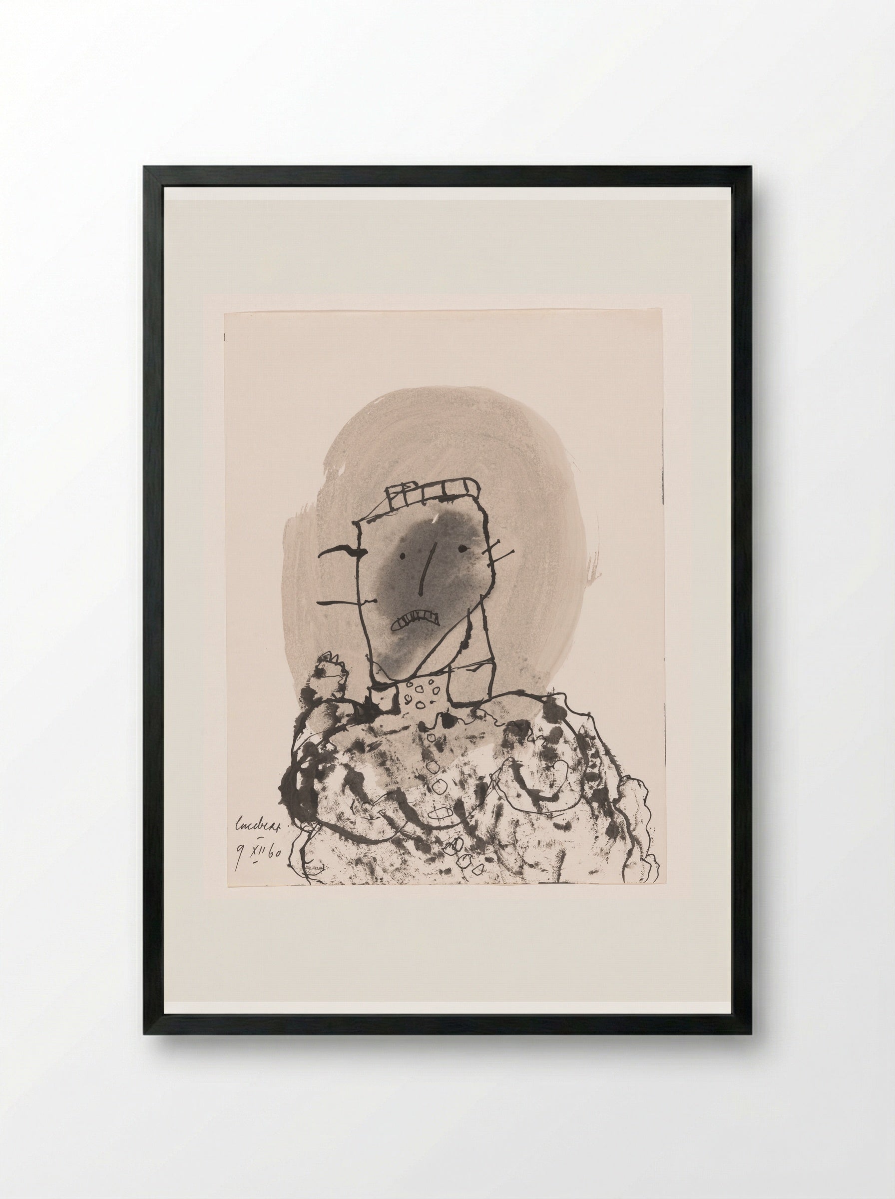 Torso - Lucebert - Framed Print Black