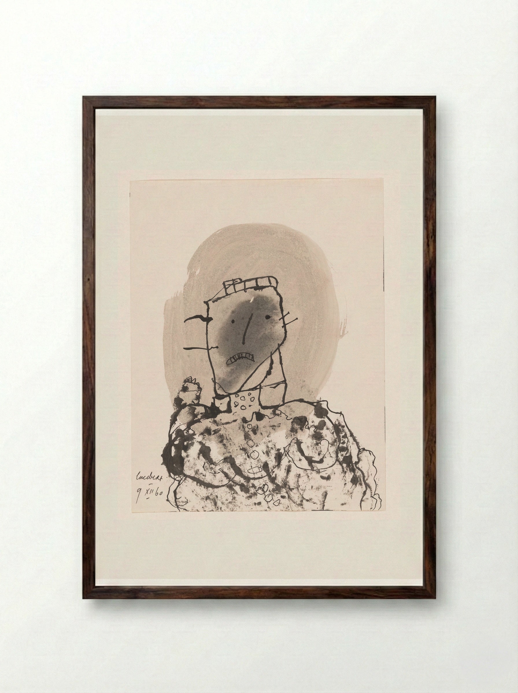 Torso - Lucebert - Framed Print Dark Wood