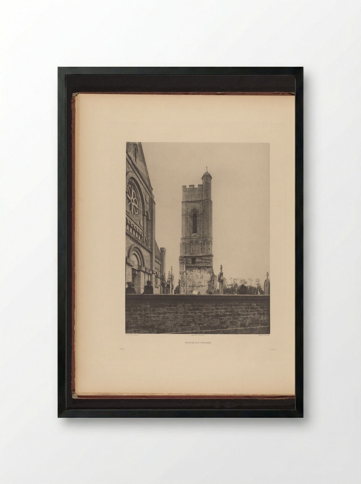 Tour de Luc-sur-Mer - Lemale & Cie - Framed Print Black