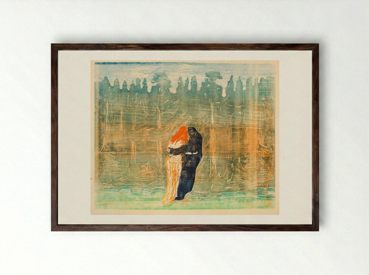 Towards the Forest II - Edvard Munch - Framed Print Dark Wood