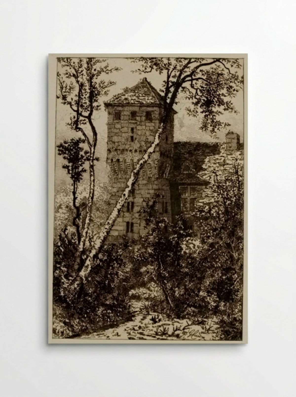 Tower in a Wood - Jean Gaston Coindre - Poster