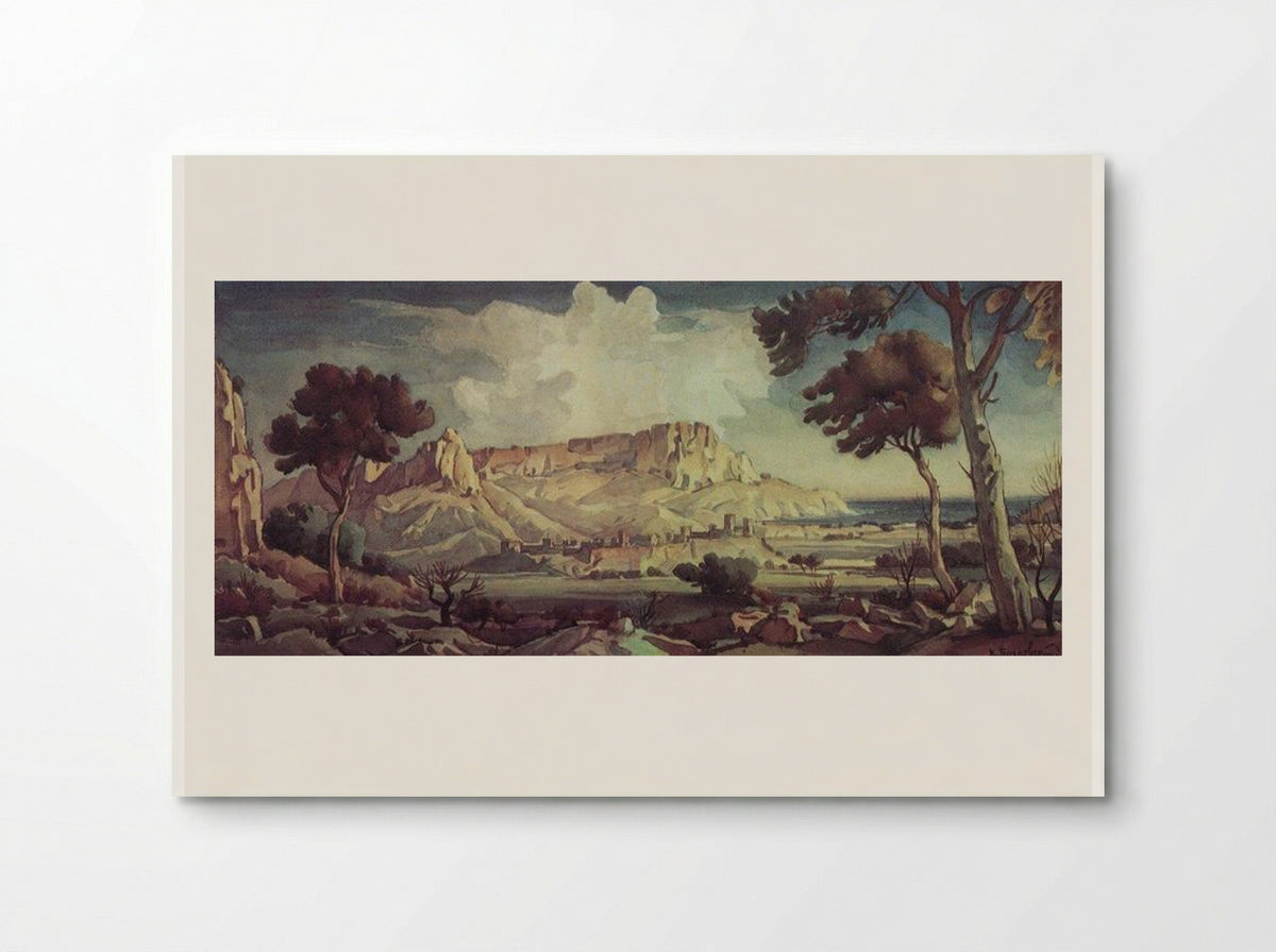 Town in the Valley - Konstantin Bogaevsky - Poster