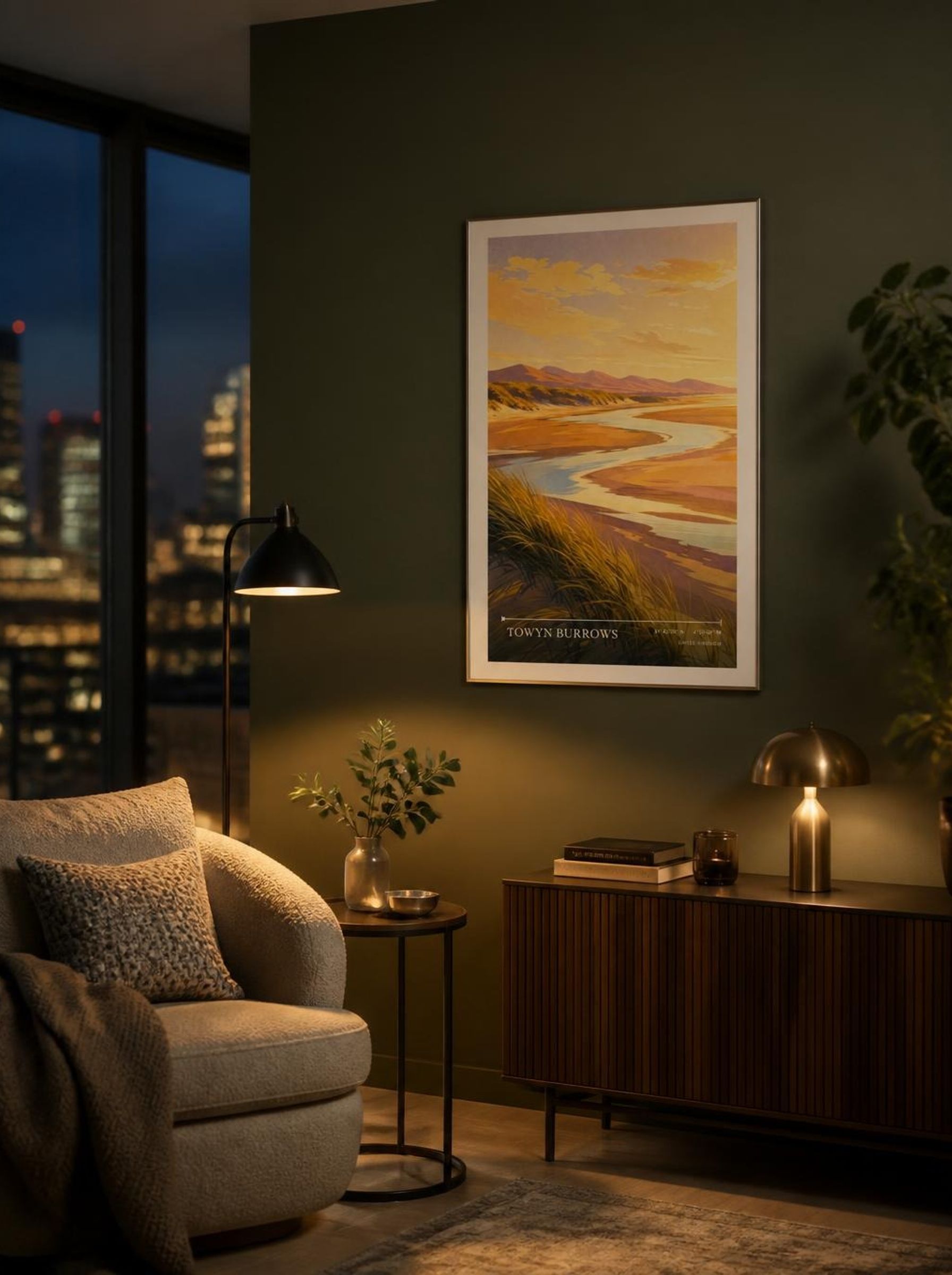Towyn Burrows United Kingdom Travel Poster - Lifestyle