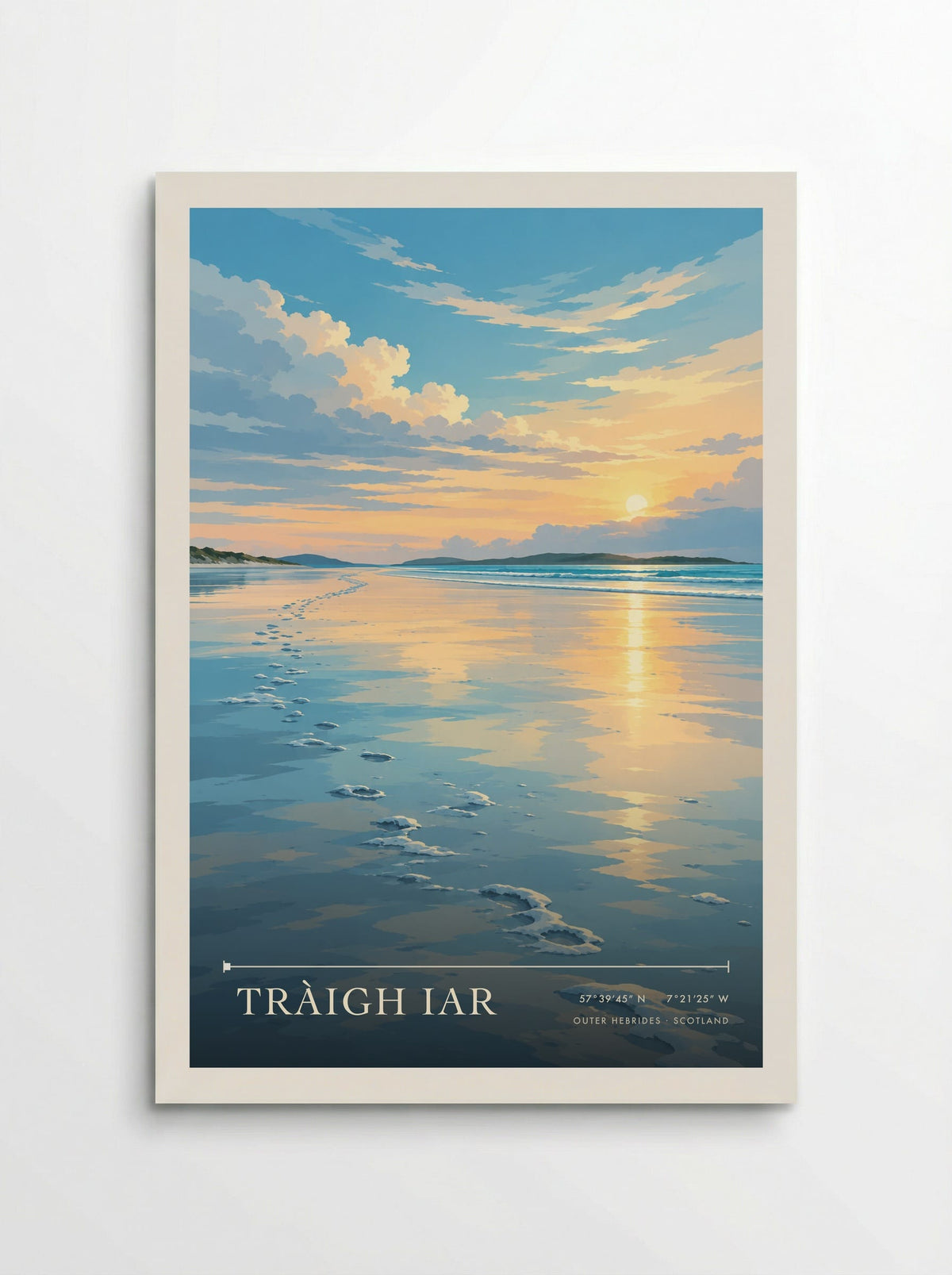 Tràigh Iar, Outer Hebrides | Travel Poster - Poster