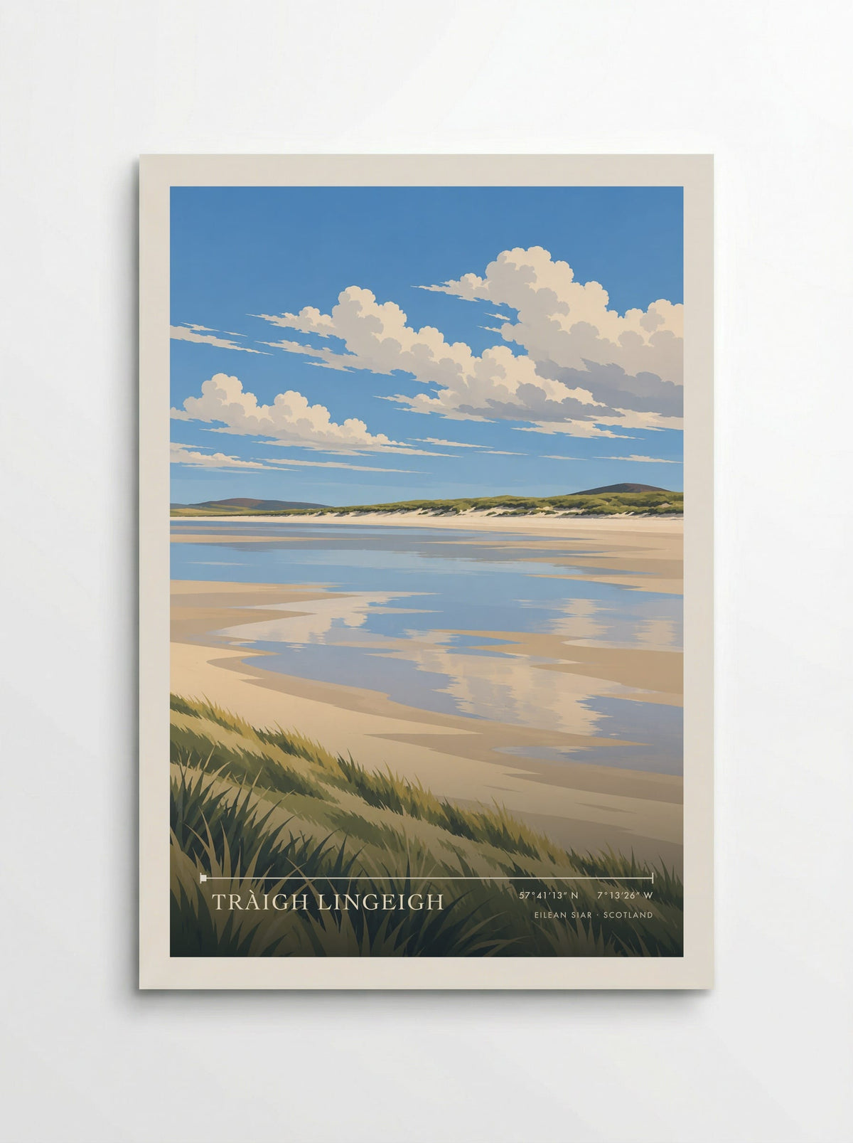 Tràigh Lingeigh, Eilean Siar | Travel Poster - Poster