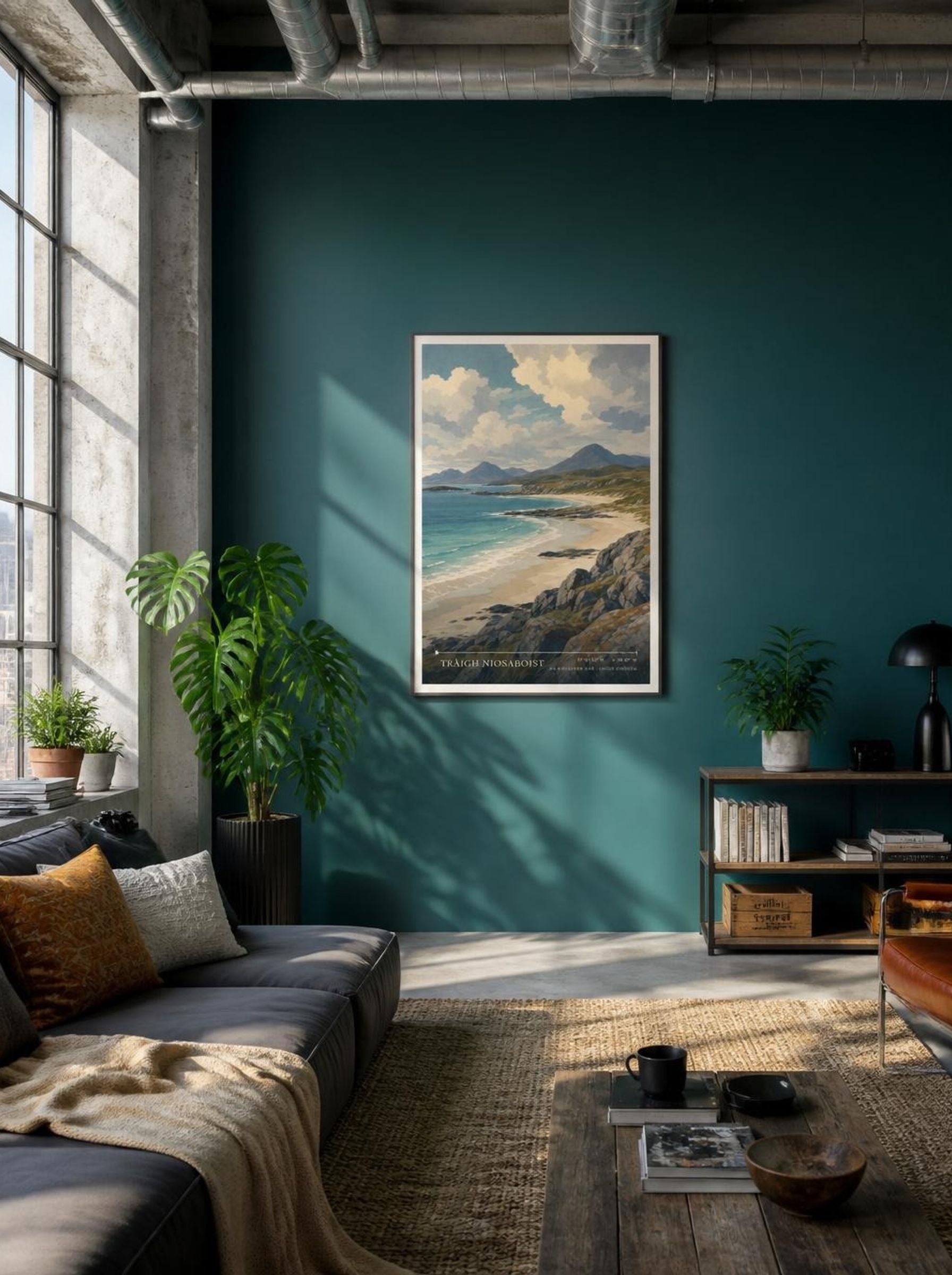 Tràigh Niosaboist Na h-Eileanan Siar United Kingdom Travel Poster - Lifestyle
