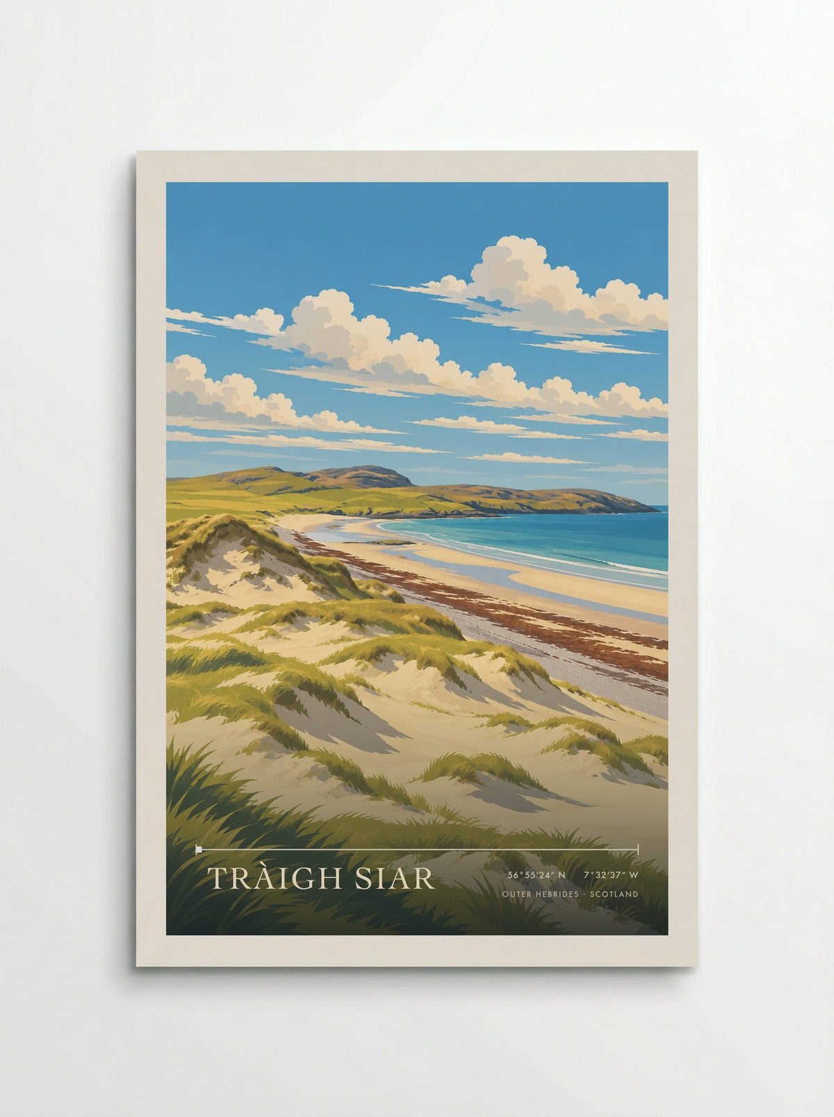 Tràigh Siar, Outer Hebrides | Travel Poster - Poster