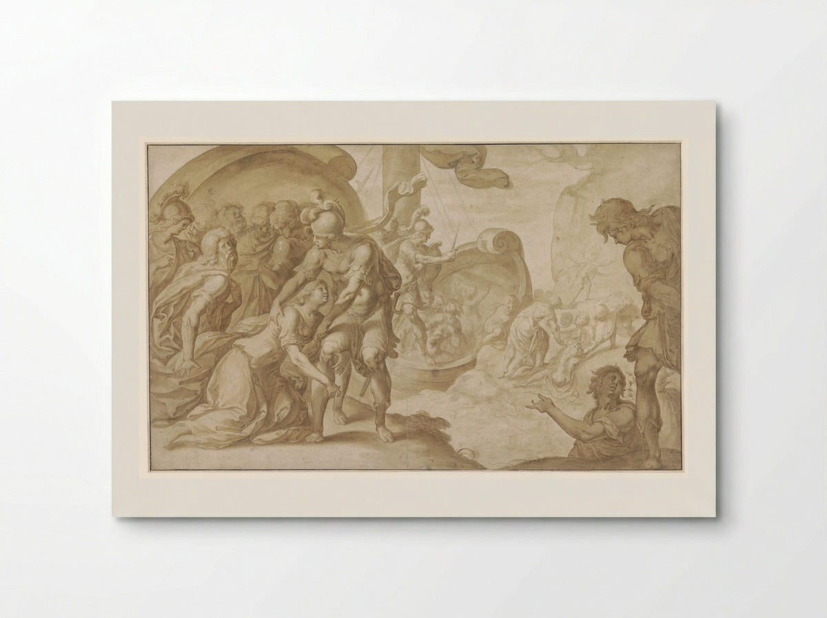 Trachin and Chariclea - Ambroise Dubois - Poster