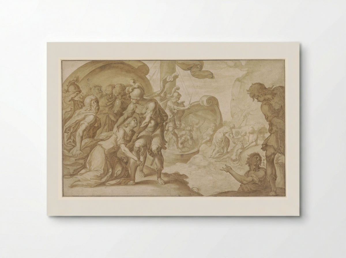Trachin and Chariclea - Ambroise Dubois - Poster
