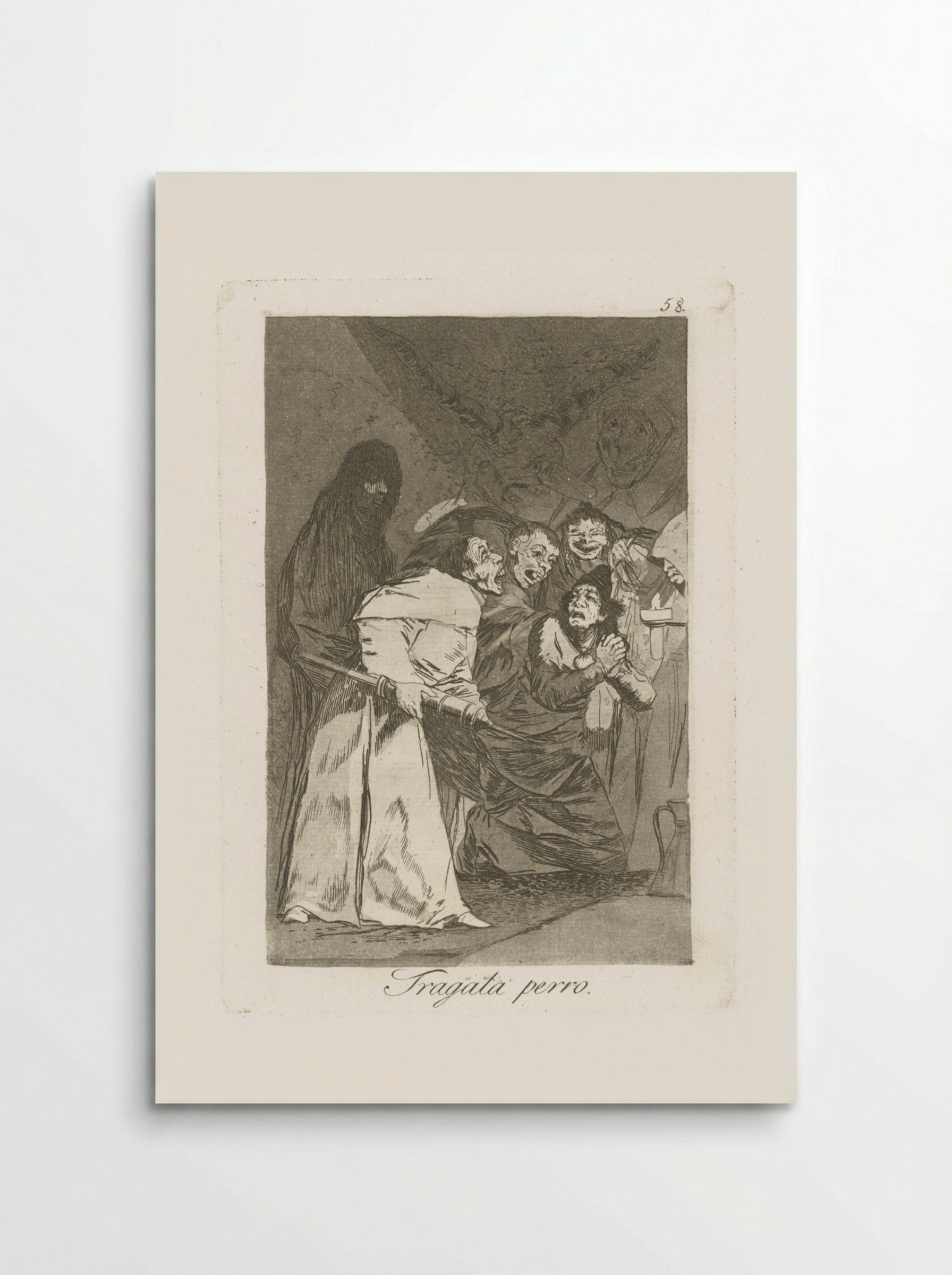 Tragala perro - Francisco de Goya - Poster