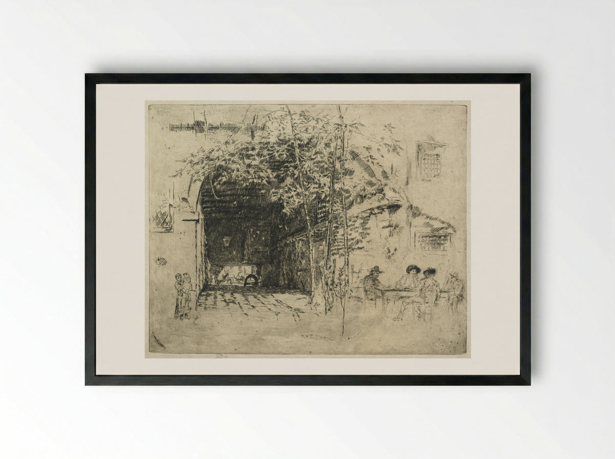 Traghetto, No. 2 - James McNeill Whistler - Framed Print Black