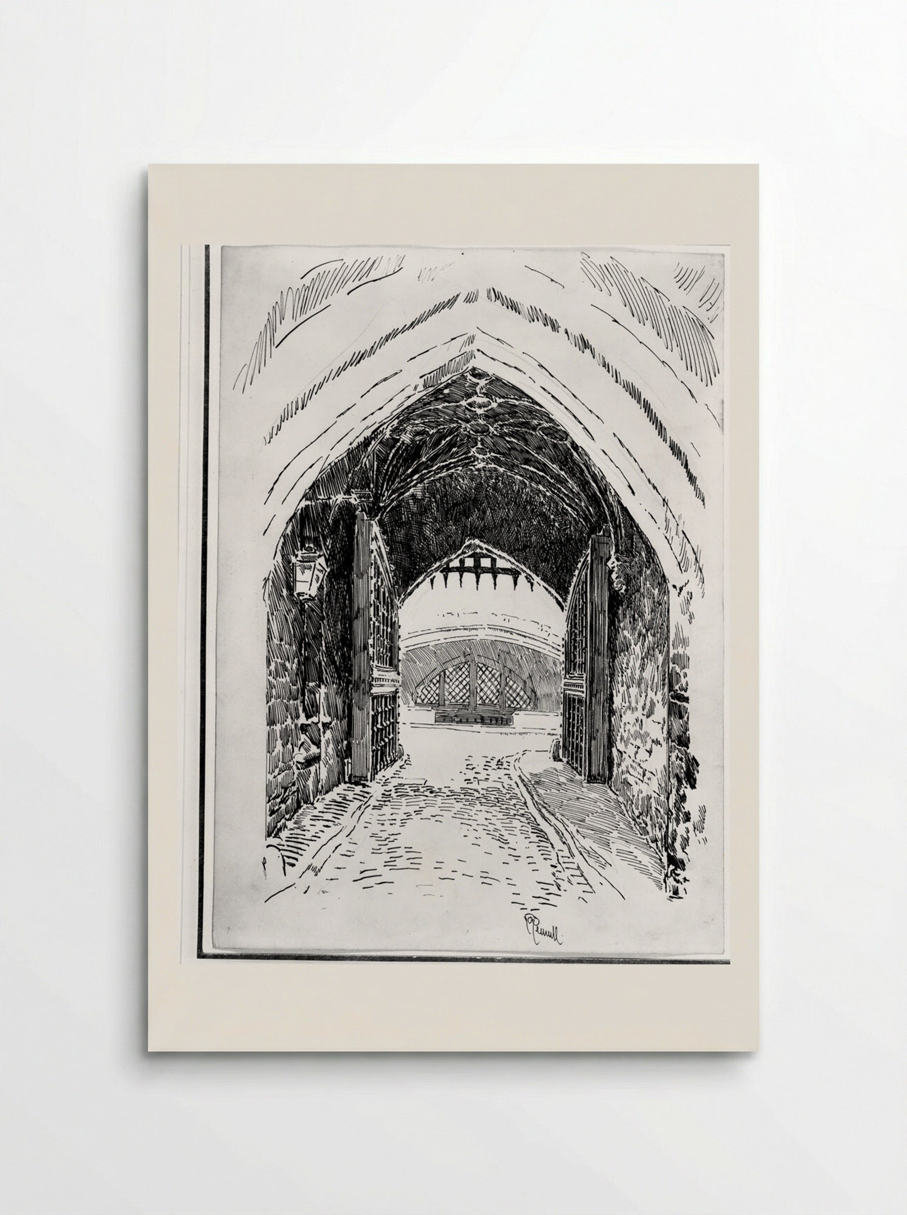 Traitors Gate from Within - Joseph Pennell - Poster