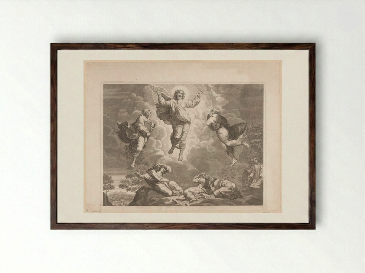 Transfiguration (Upper Section) - Simon Thomassin - Framed Print Dark Wood