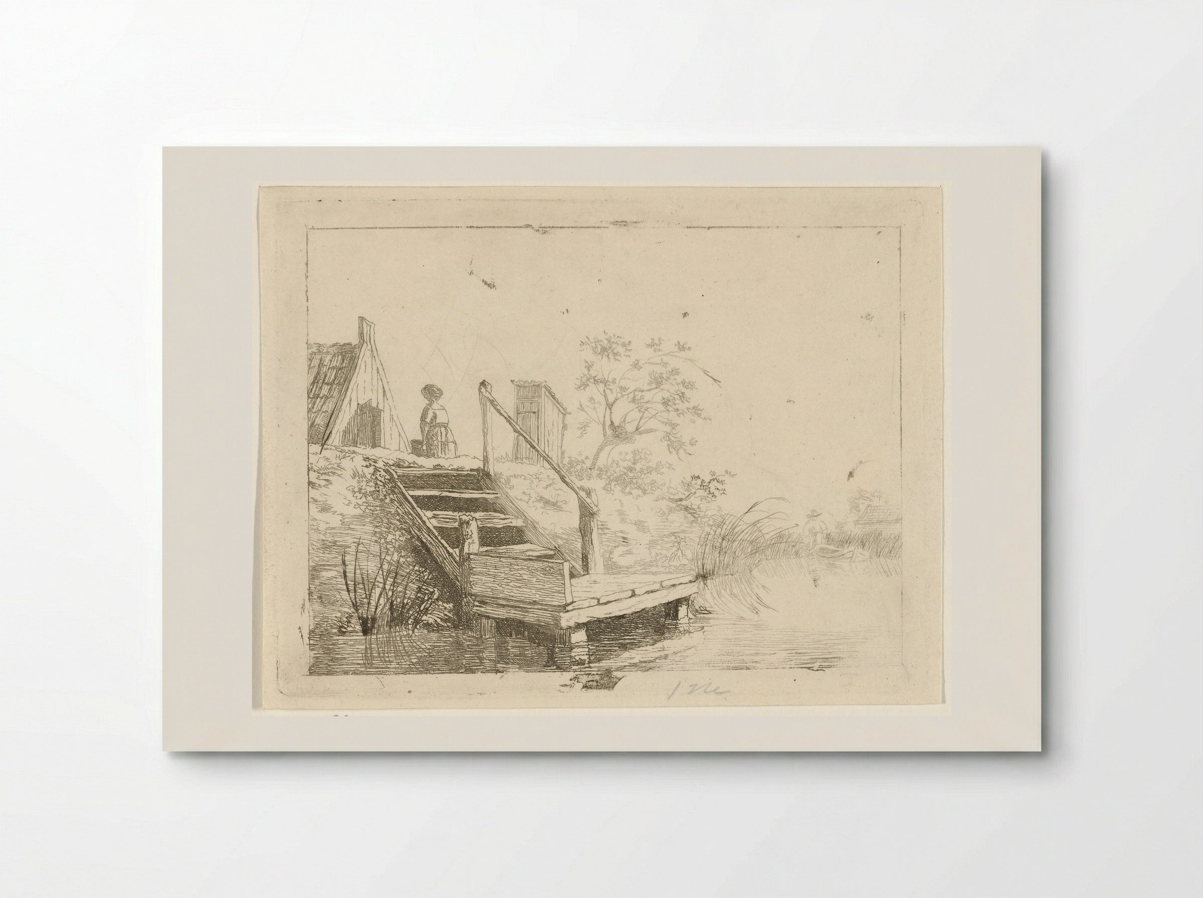 Trap aan het water - Gerrit Lamberts - Poster