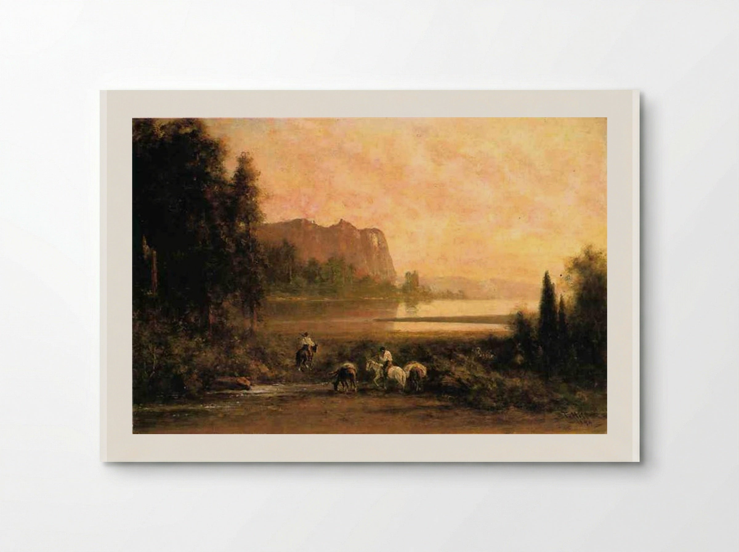 Trappers in Yosemite Mountains - Thomas Hill - Poster