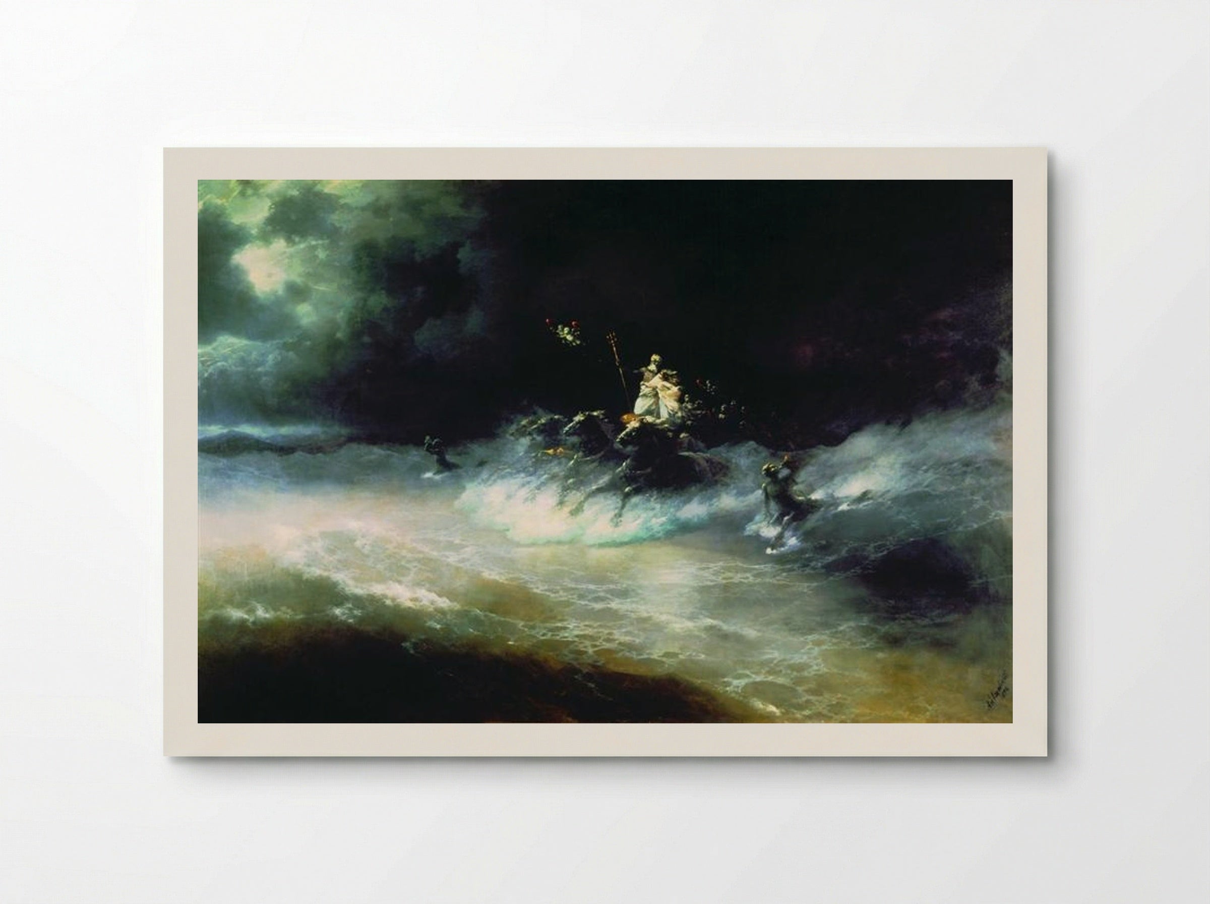 Travel of Poseidon by Sea - Ivan Aivazovsky - Poster
