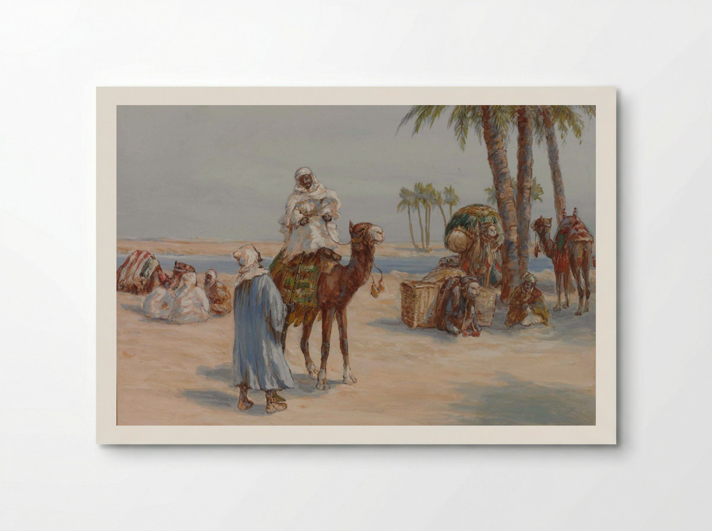 Travelers near Cairo - Louis Comfort Tiffany - Poster