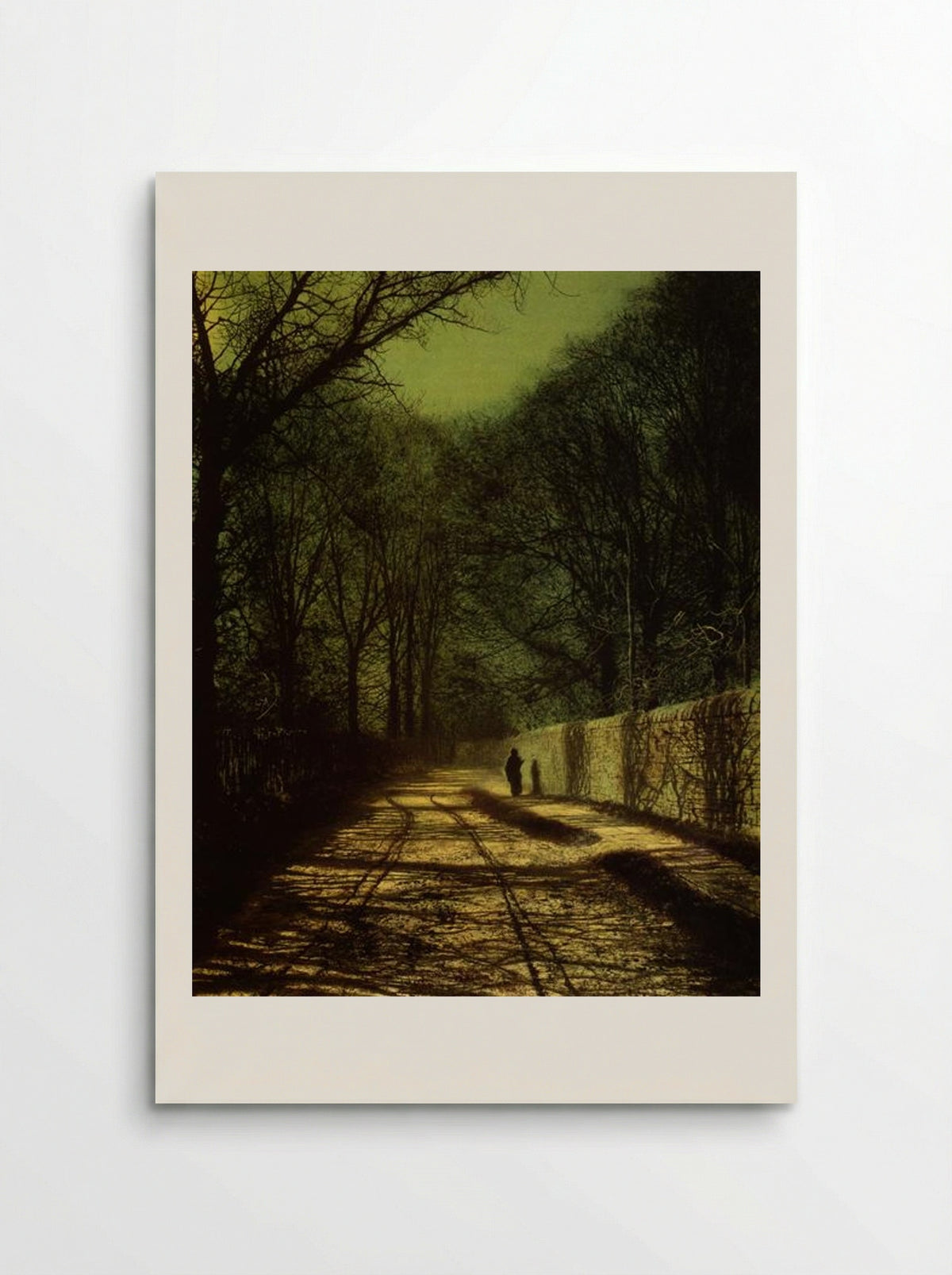 Tree Shadows on the Park Wall, Roundhay Park, Leeds - John Atkinson Grimshaw - Poster