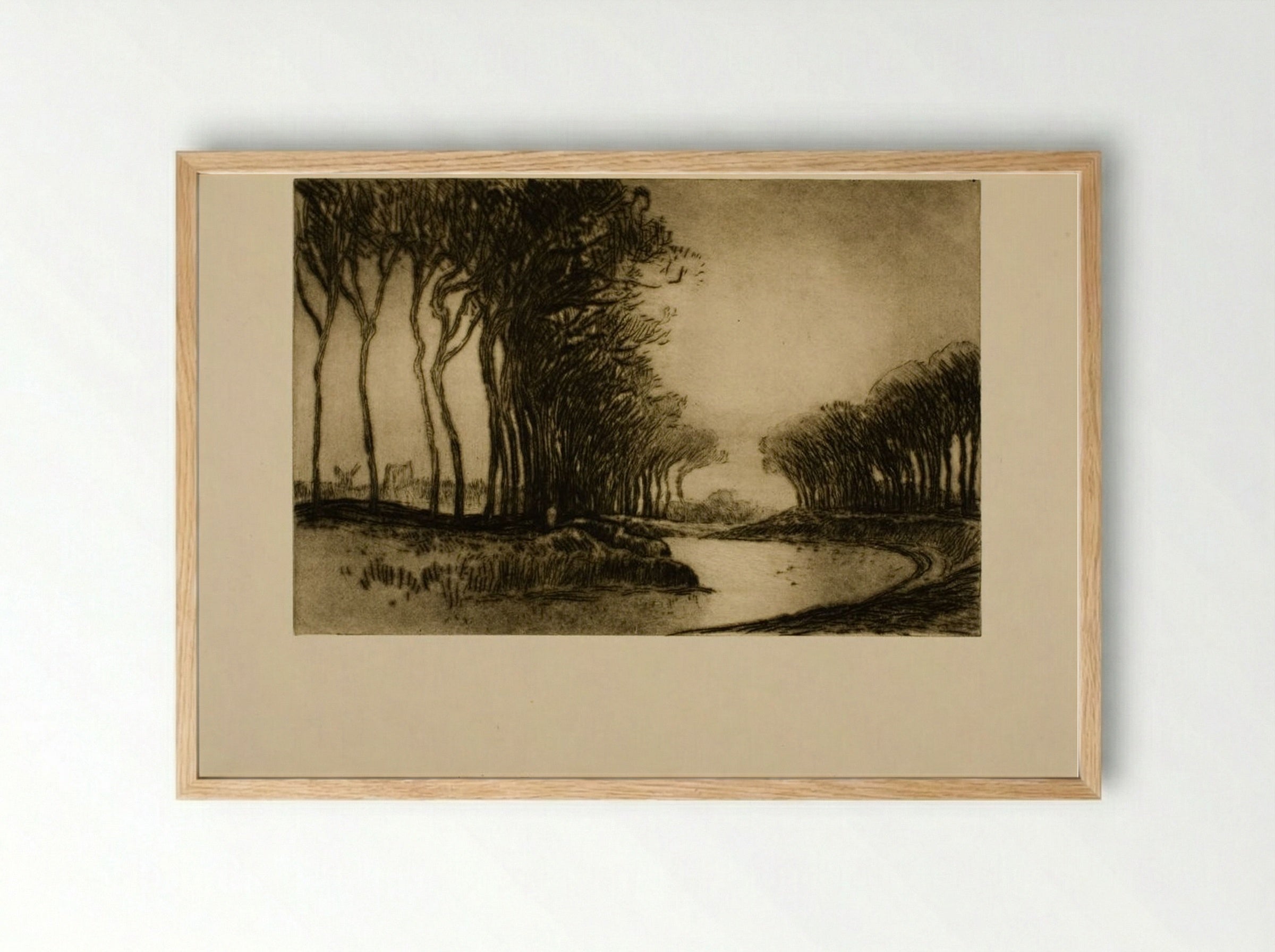 Trees and Fields - Alexander Shilling - Framed Print Wood