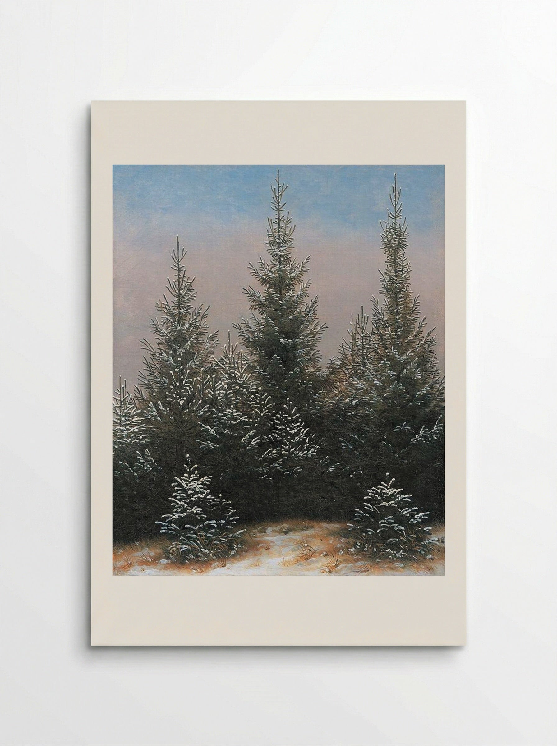 Trees in the Snow - Caspar David Friedrich - Poster