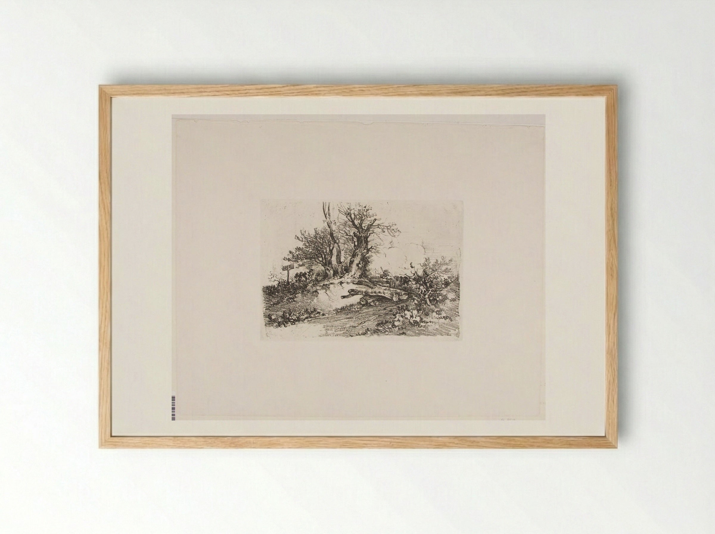 Trees on a Bank - John Crome - Framed Print Wood