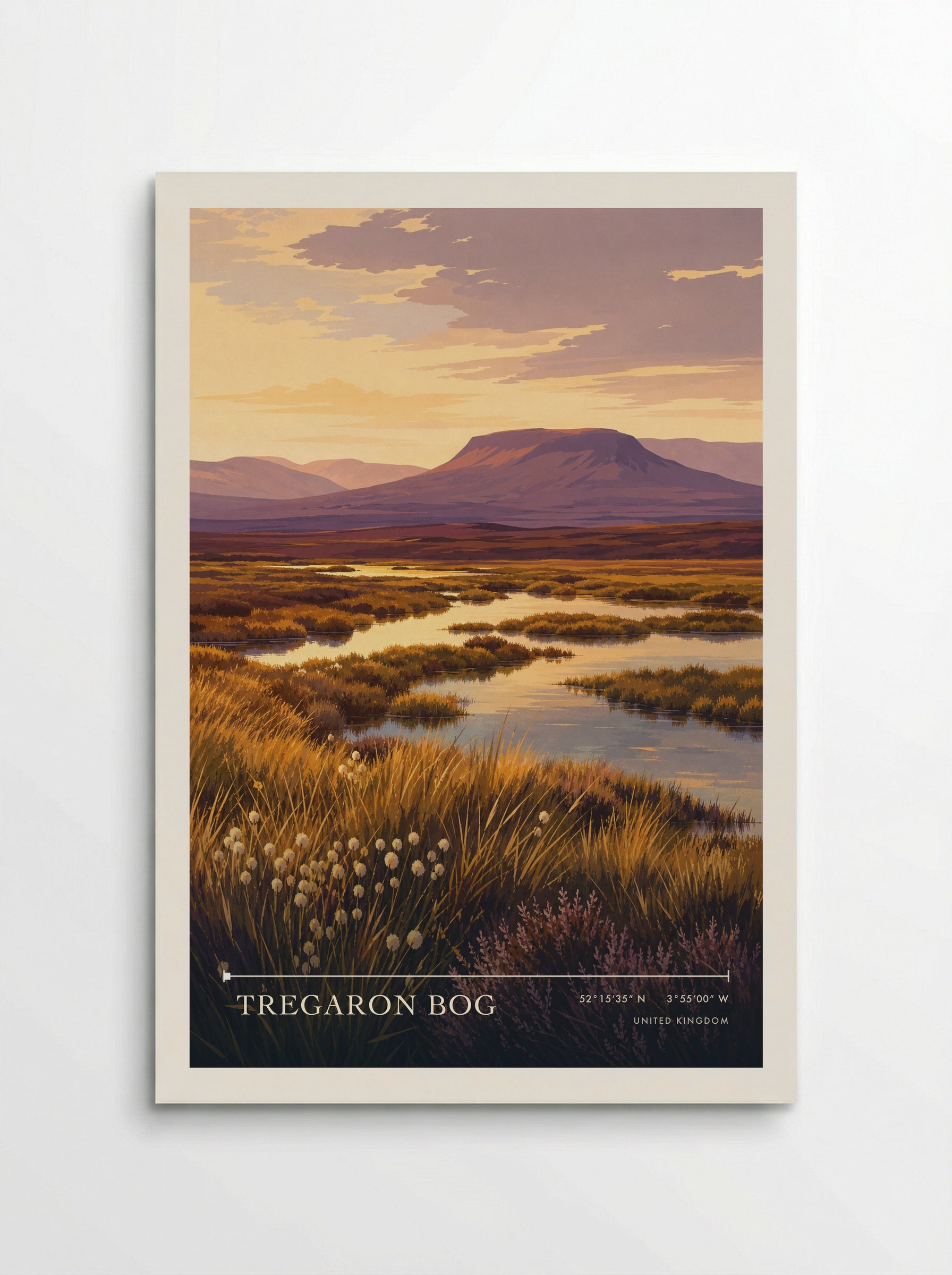 Tregaron Bog United Kingdom Travel Poster - Poster