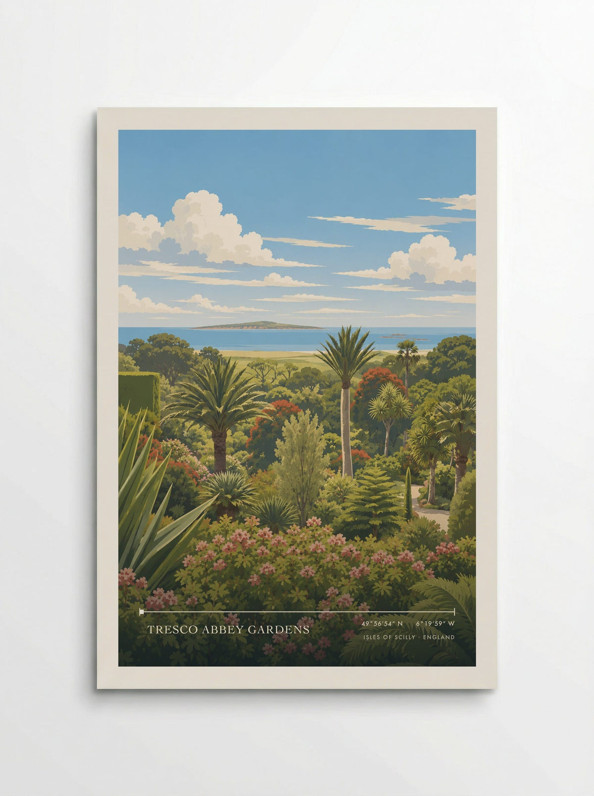 Tresco Abbey Gardens, Isles of Scilly | Travel Poster - Poster