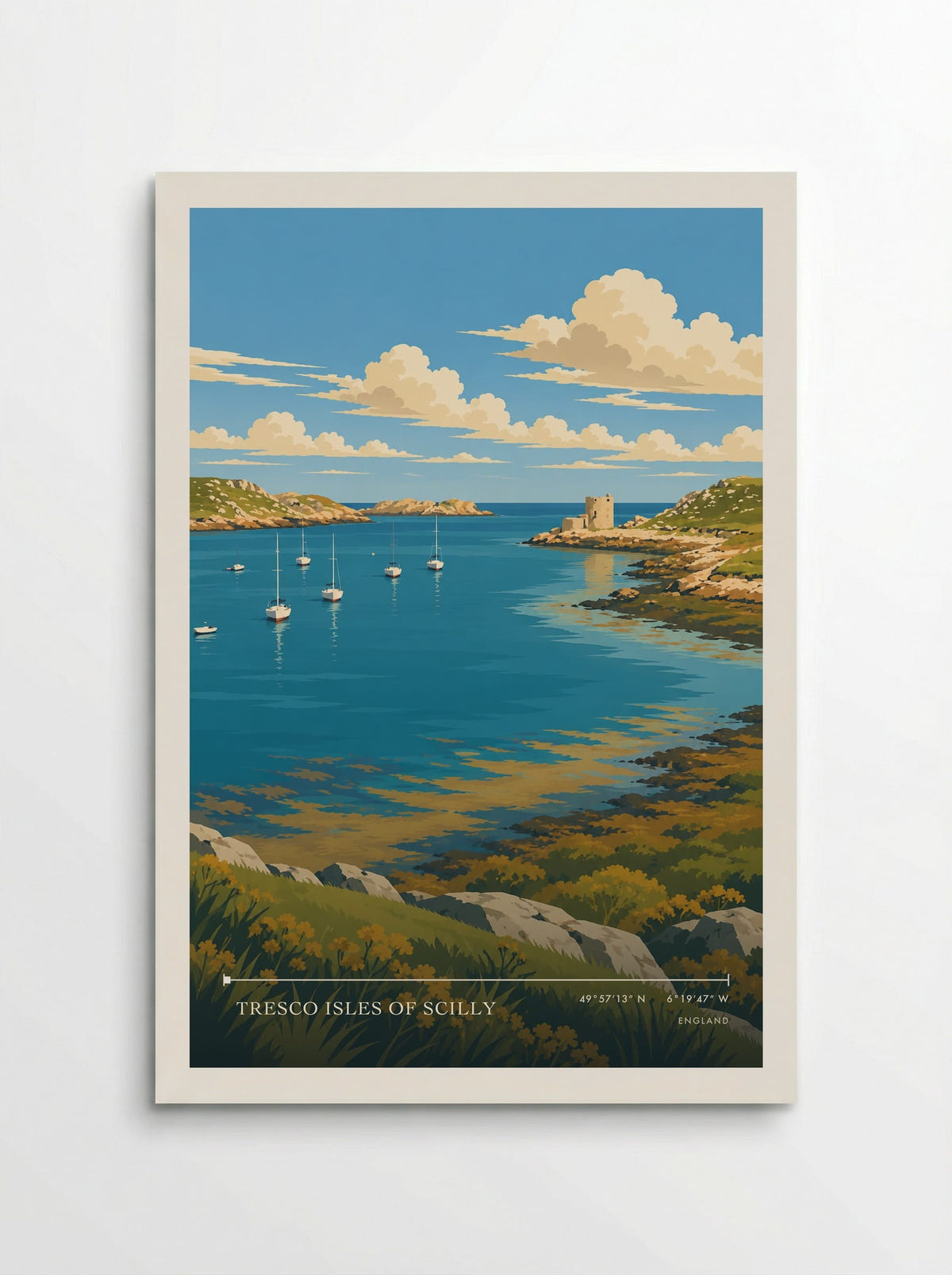 Tresco Isles of Scilly | Travel Poster - Poster
