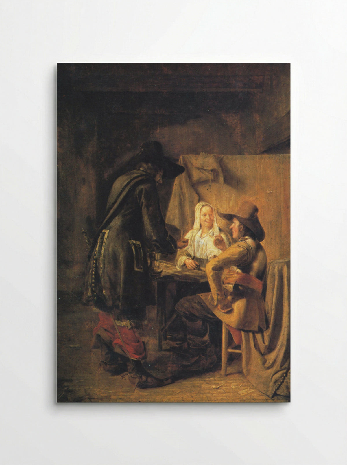 Tric-Trac Players - Pieter de Hooch - Poster