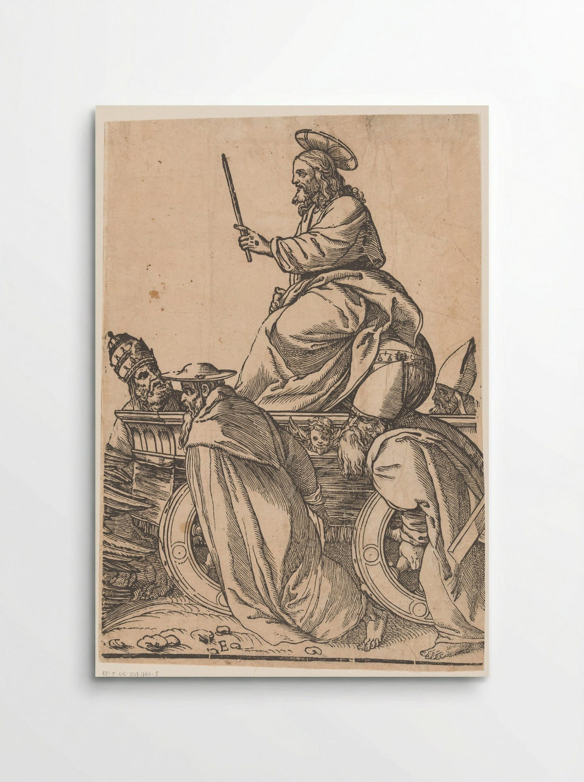 Triomf van Christus (vijfde deel) - Andrea Andreani - Poster