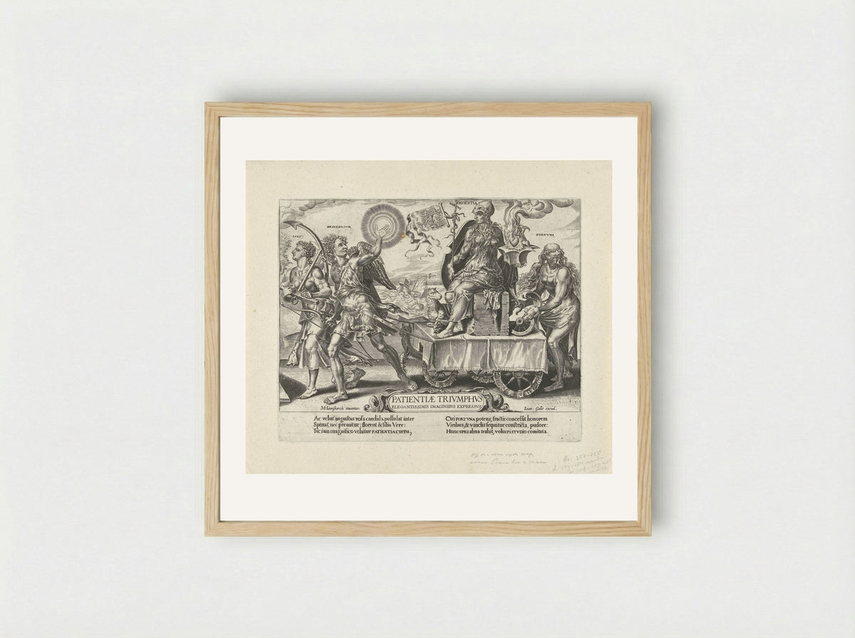 Triomf van de lijdzaamheid - Dirck Volckertsz. Coornhert - Framed Print Wood