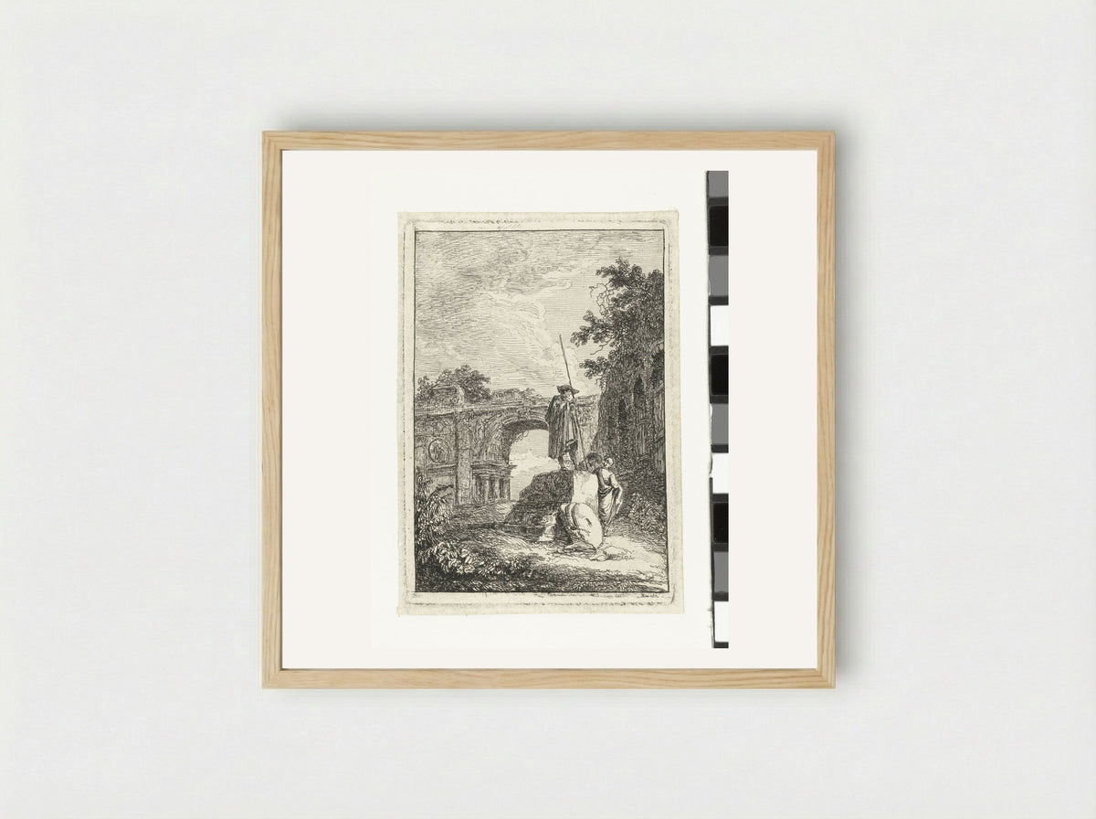 Triomfboog - Hubert Robert - Framed Print Wood