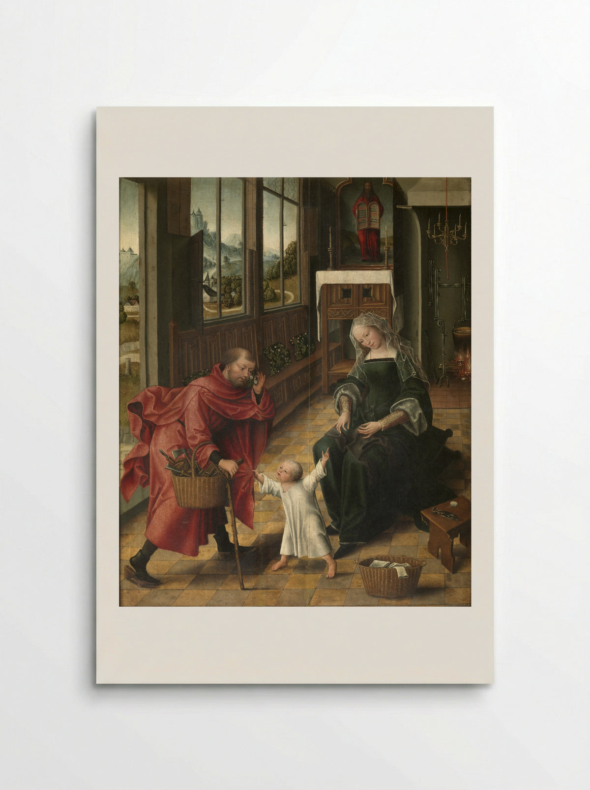 Triptych Wings with Donors Thomas Isaacq and his Wife - Master of the Magdalen Legend - Poster