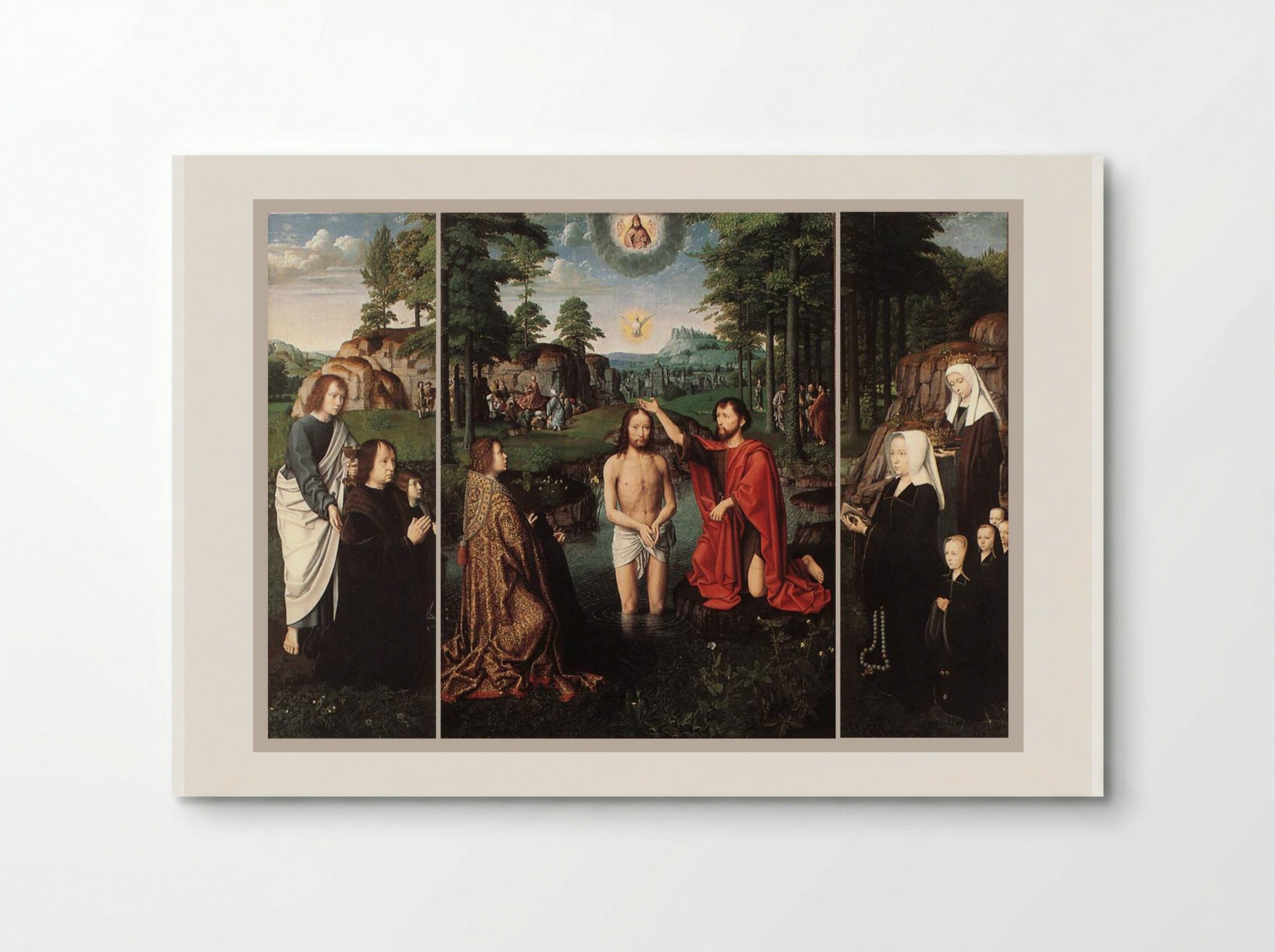 Triptych of Jan Des Trompes - Gerard David - Poster