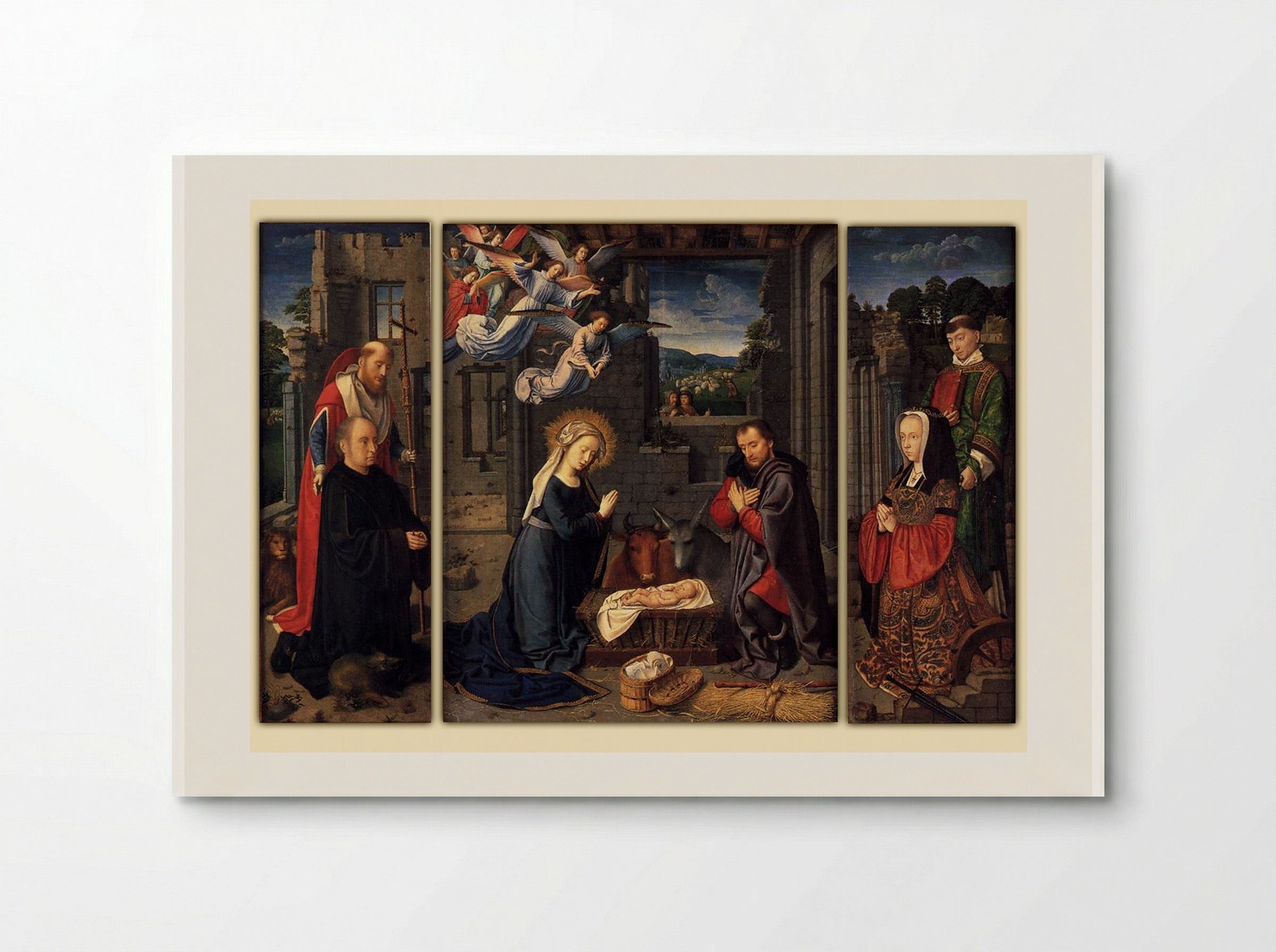 Triptych with the Nativity - Gerard David - Poster