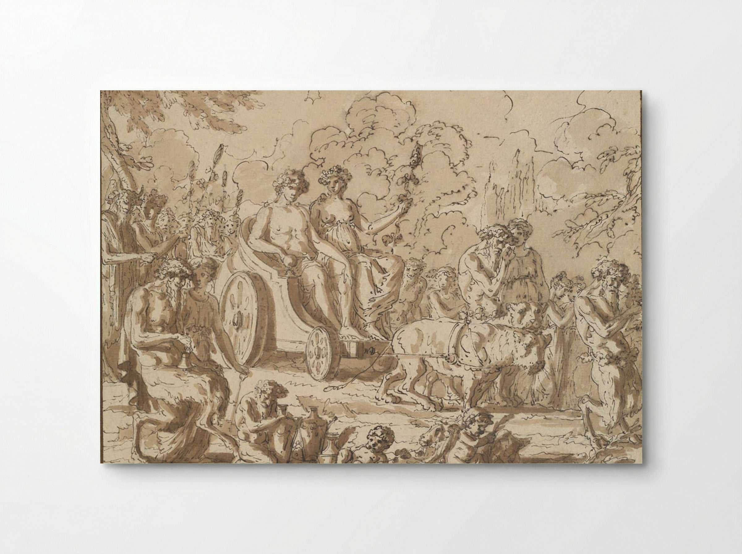 Triumph of Bacchus and Ariadne - Louis-Félix de La Rue - Poster