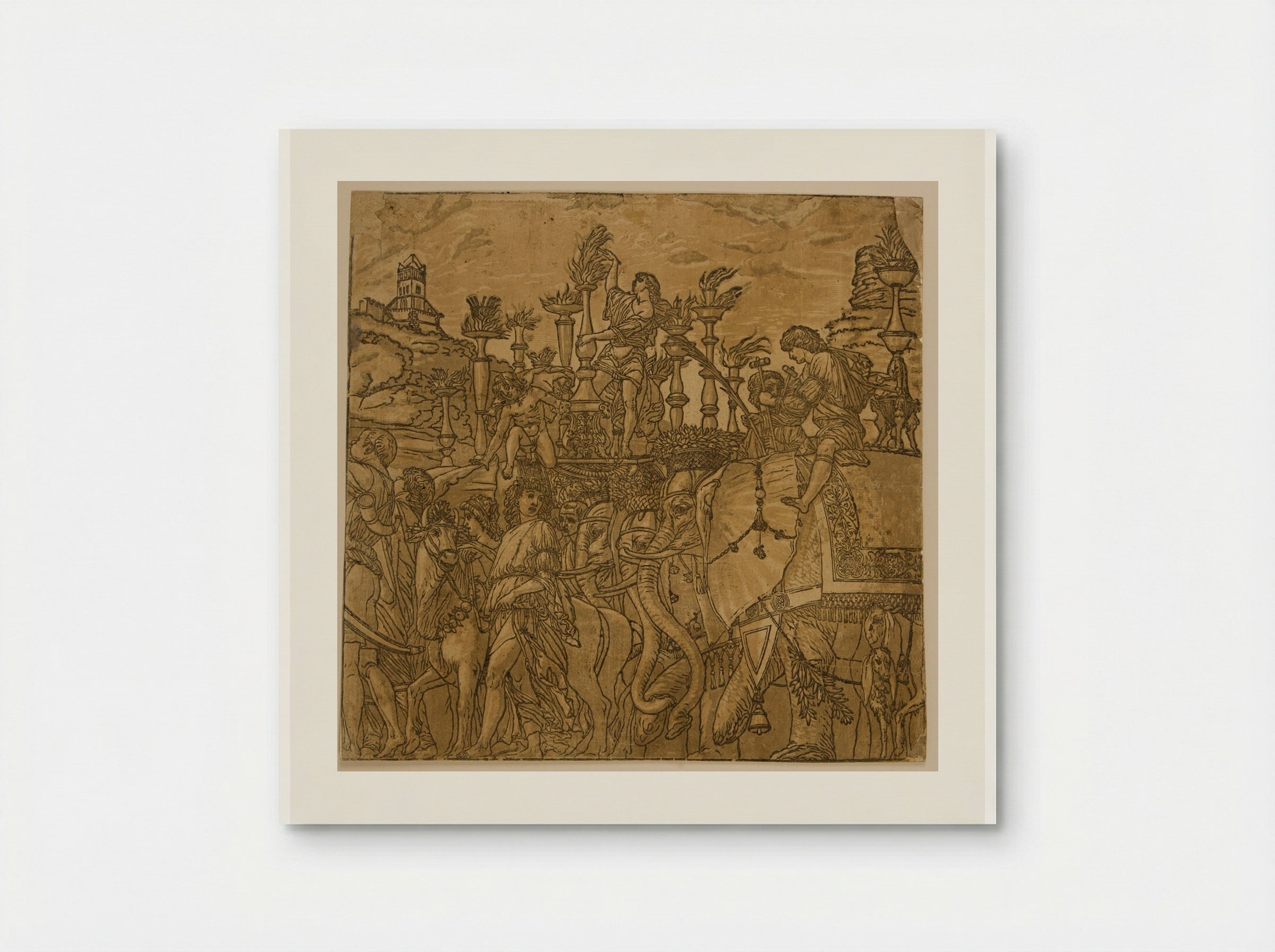 Triumph with Elephants - Andrea Andreani - Poster
