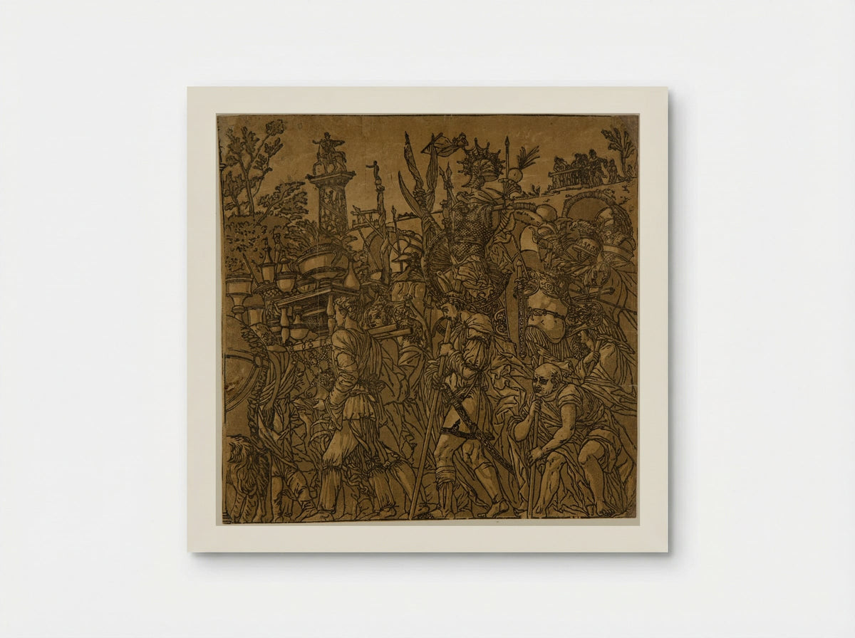 Triumph with Men Carrying Vases and Trophies - Andrea Andreani - Poster