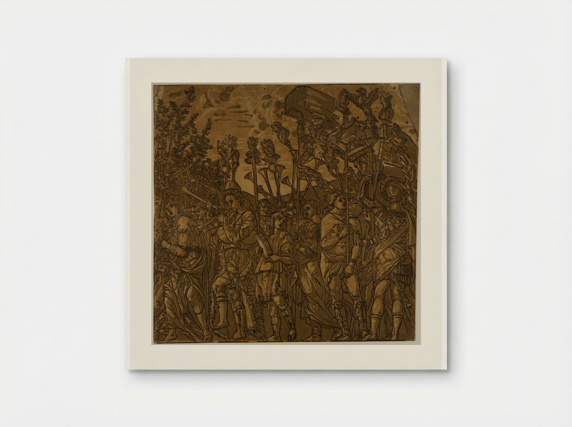 Triumph with Musicians and Soldiers Carrying Banners - Andrea Andreani - Poster