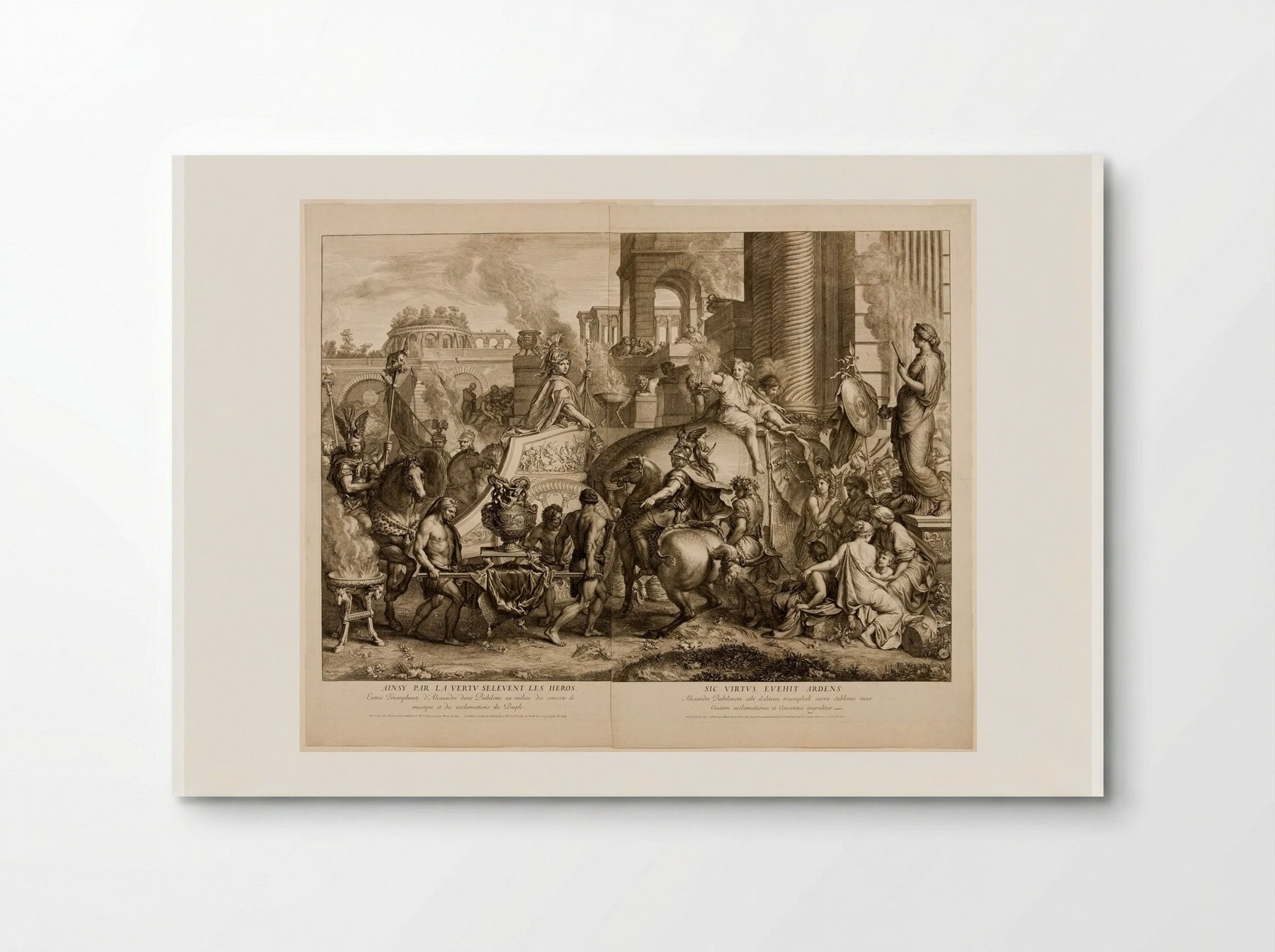 Triumphal Entry of Alexander into Babylon - Gérard Audran - Poster