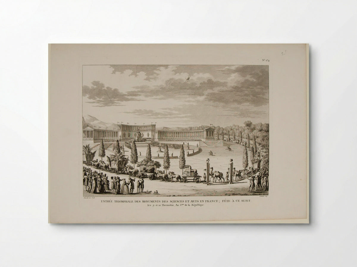 Triumphal Entry of the Monuments of Arts and Sciences - Pierre Gabriel Berthault - Poster