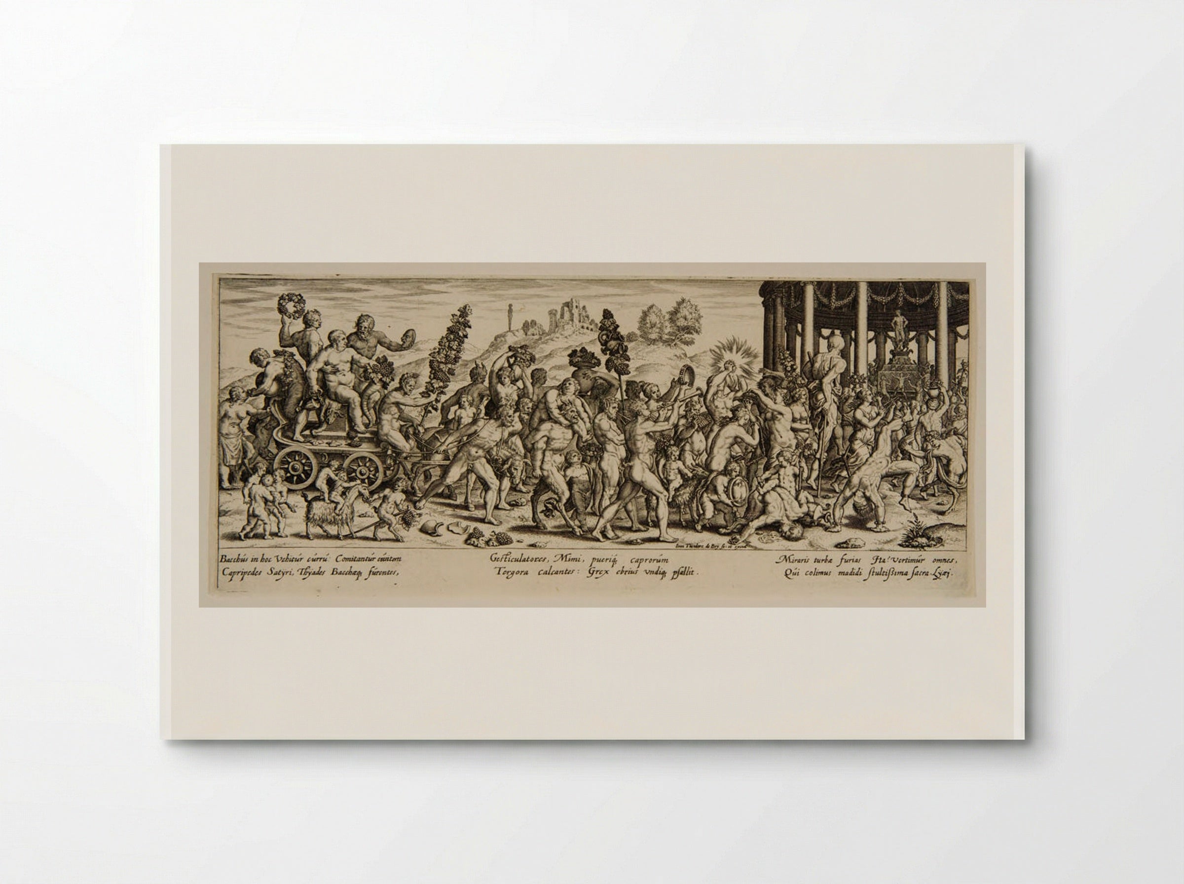 Triumphal Procession of Bacchus - Johann Theodor de Bry - Poster