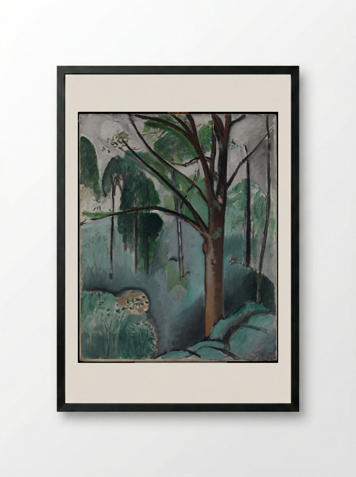 Trivaux Pond - Henri Matisse - Framed Print Black