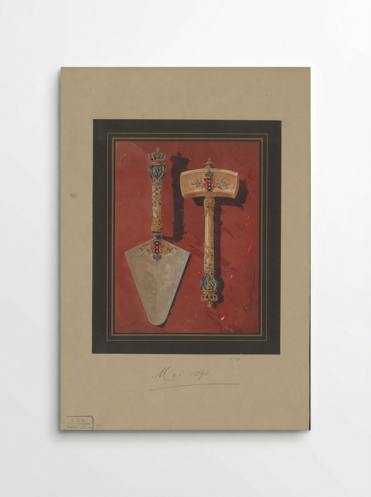 Troffel en hamer - Karel Sluijterman - Poster