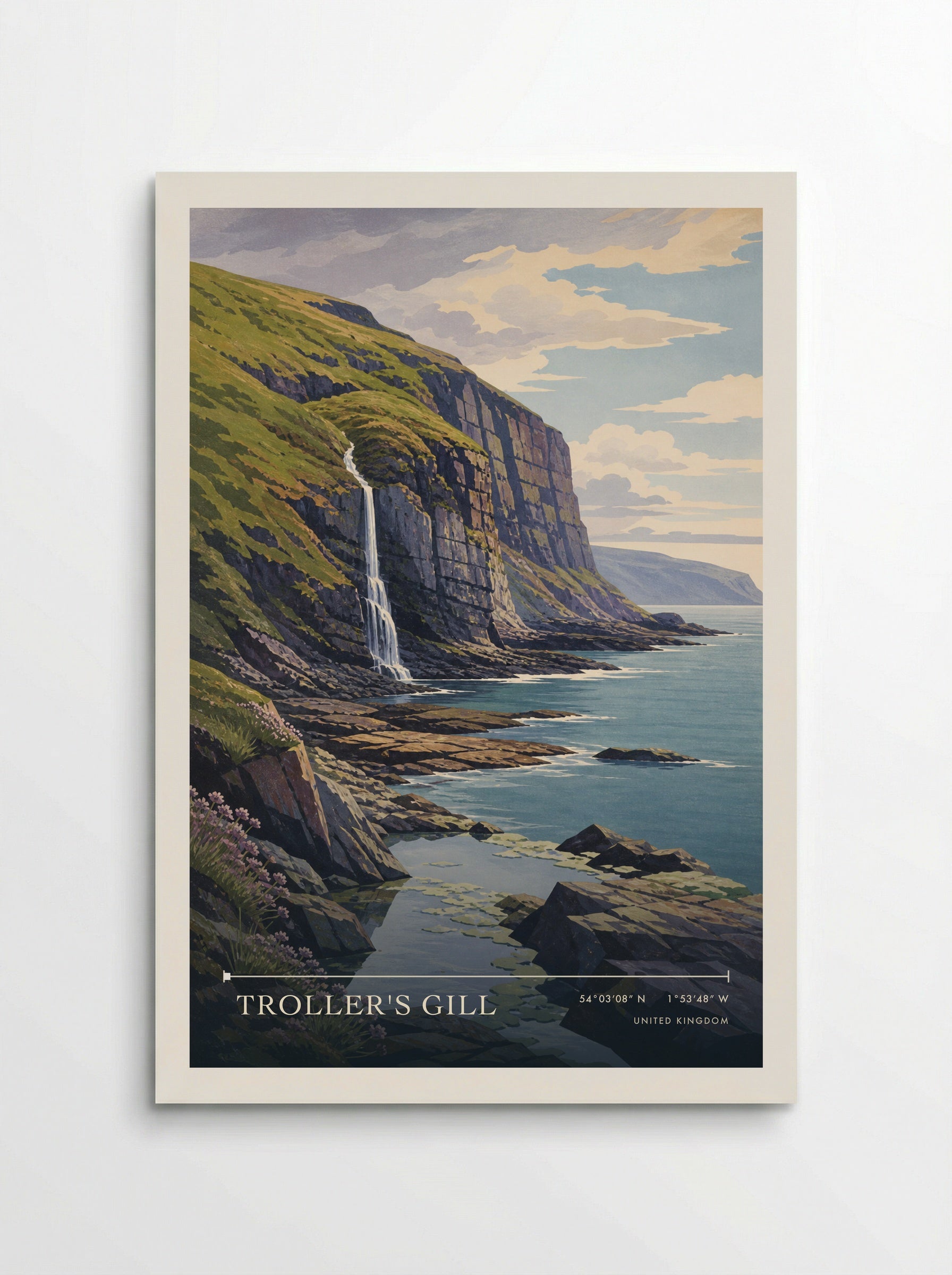 Troller's Gill United Kingdom Travel Poster - Poster