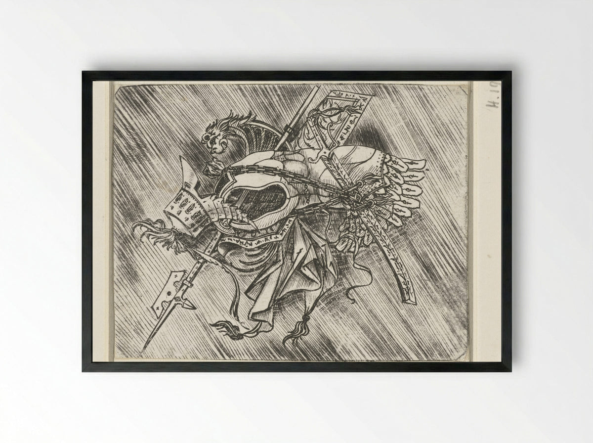 Trophy of Arms - Meester van 1515 - Framed Print Black