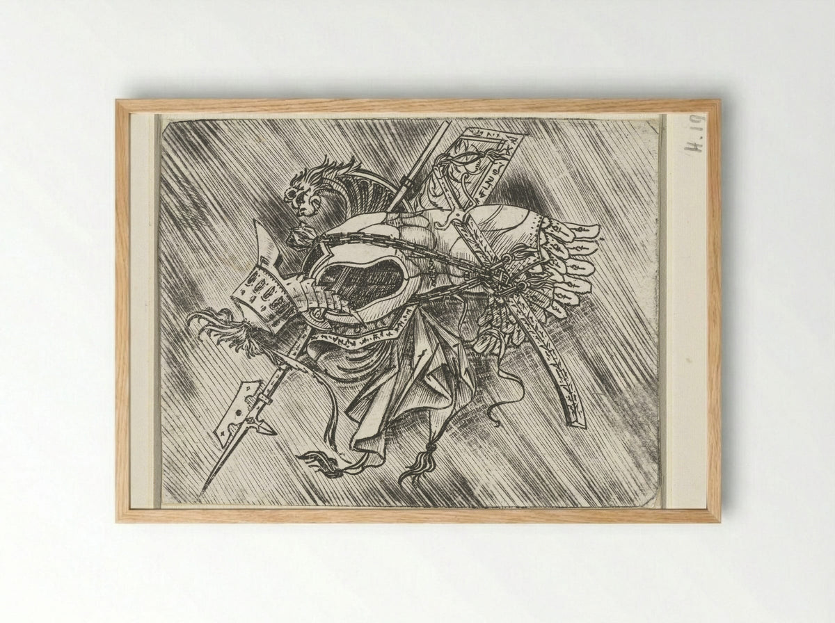 Trophy of Arms - Meester van 1515 - Framed Print Wood