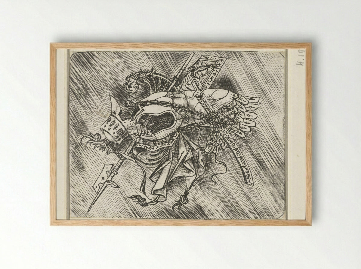 Trophy of Arms - Meester van 1515 - Framed Print Wood