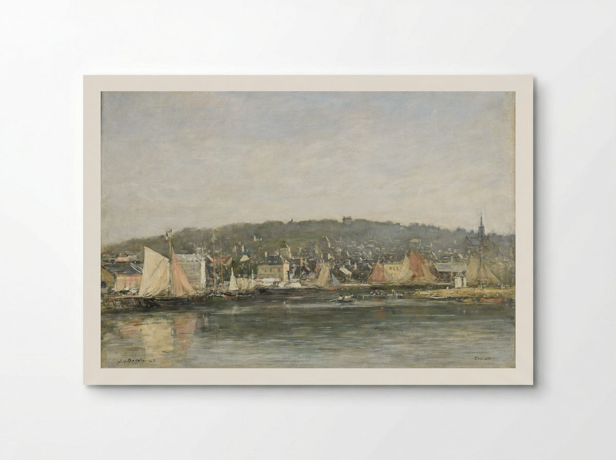 Trouville, the Port - Eugène Boudin - Poster